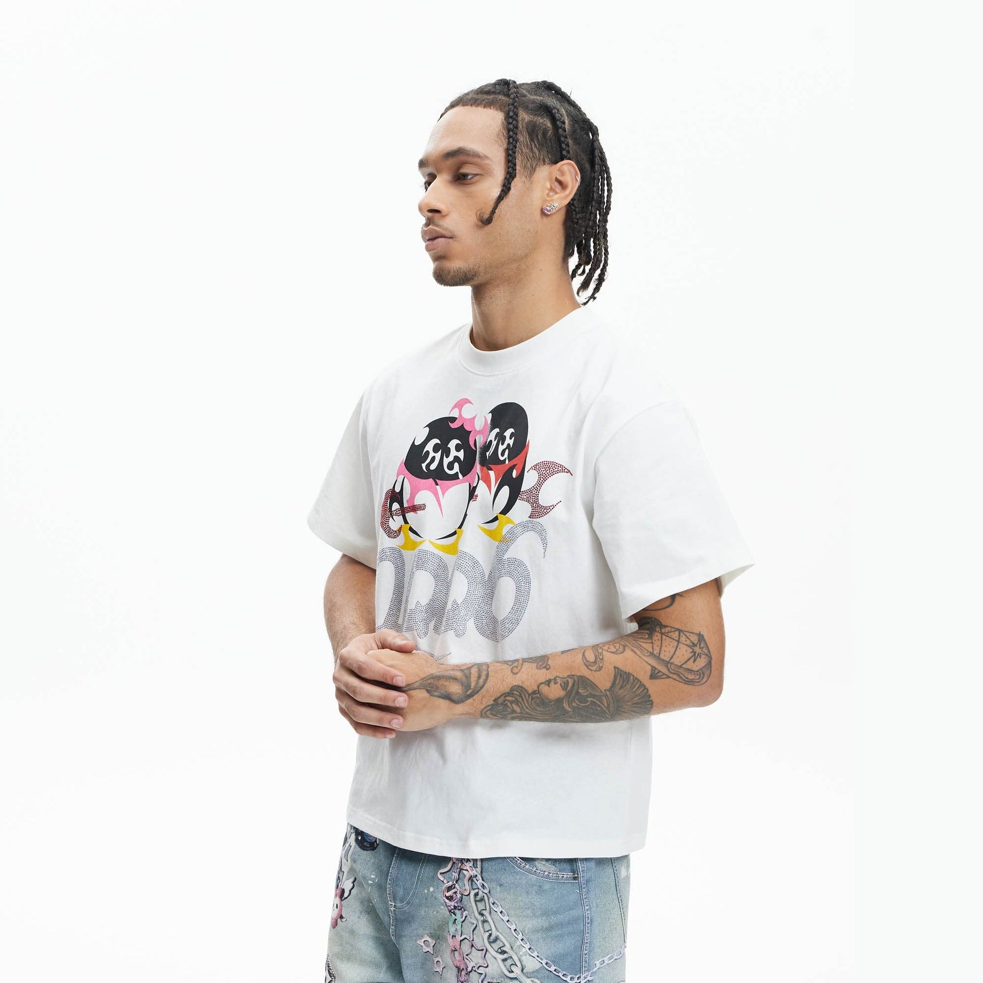 DND4DES Abstract Penguin 2006 Diamond T-Shirt-T Shirt-S-Free Shipping Leatheretro