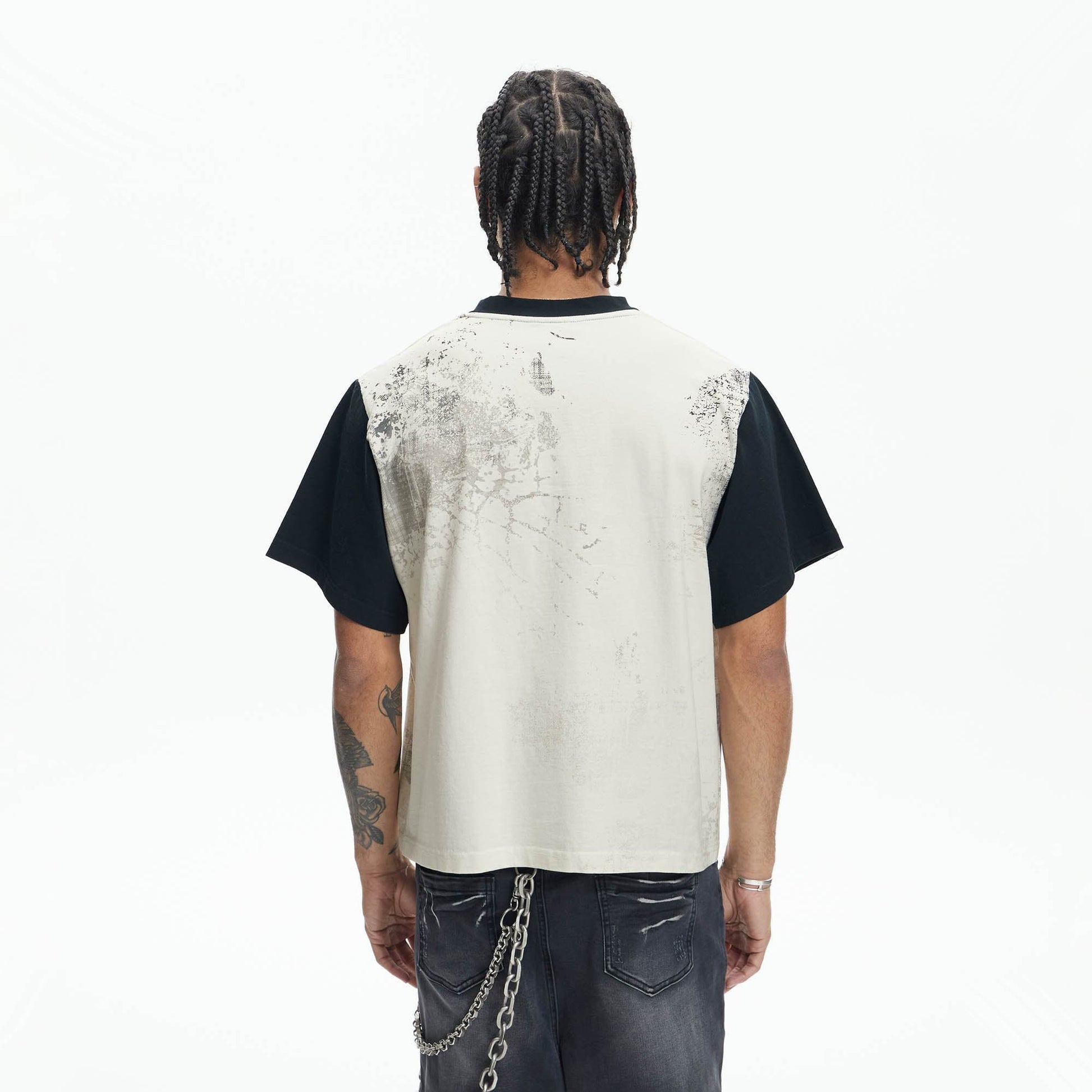 DND4DES Diamond Star Contrast T-Shirt-T Shirt-S-Free Shipping Leatheretro