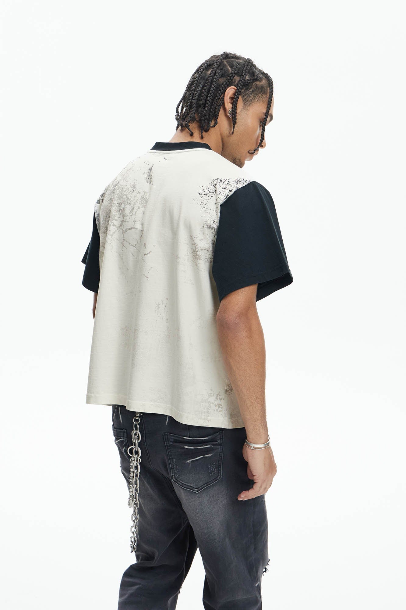 DND4DES Diamond Star Contrast T-Shirt-T Shirt-S-Free Shipping Leatheretro