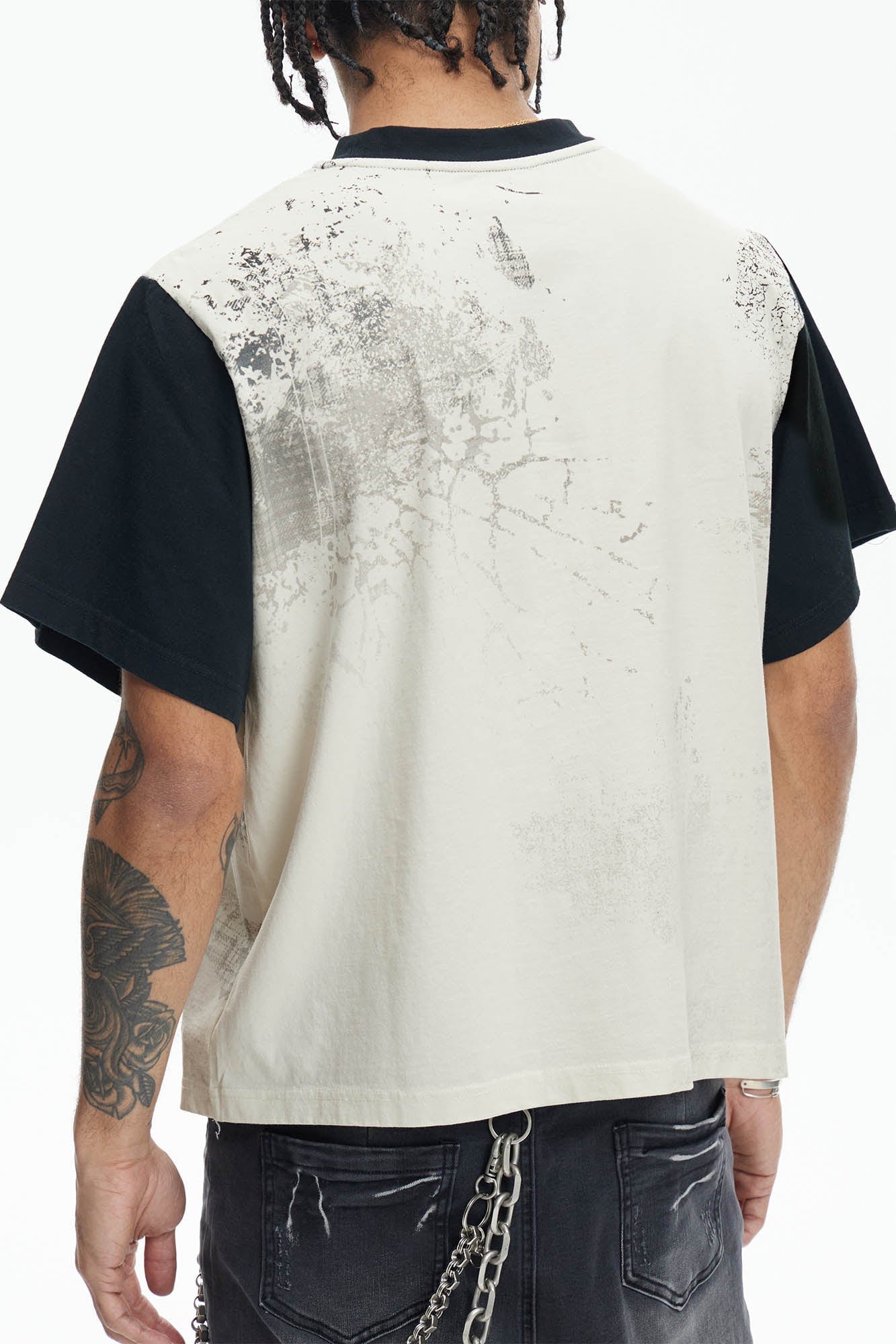 DND4DES Diamond Star Contrast T-Shirt-T Shirt-S-Free Shipping Leatheretro