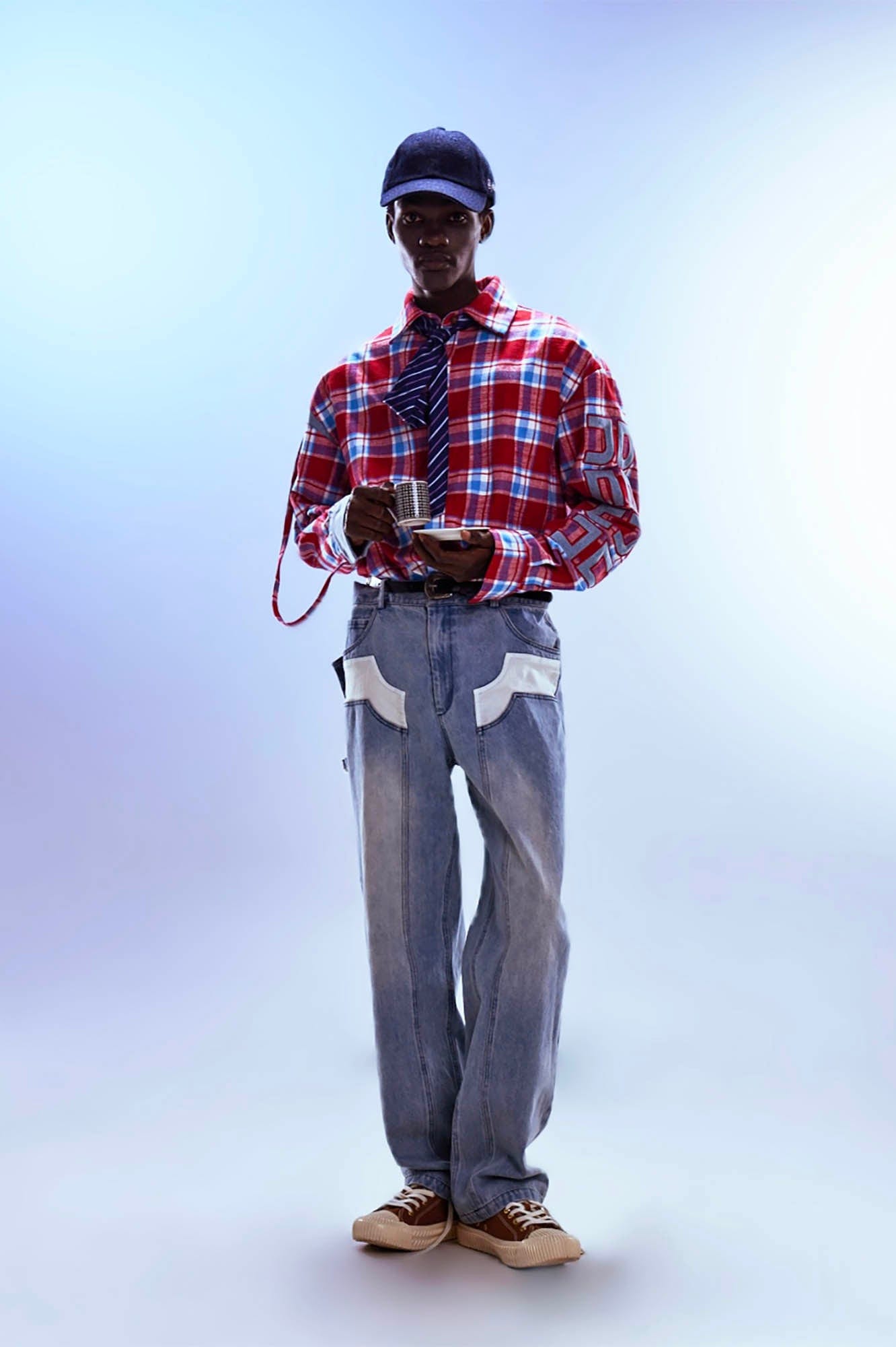REDH Retro Plaid Patchwork Shirt-Shirt-M-Free Shipping Leatheretro