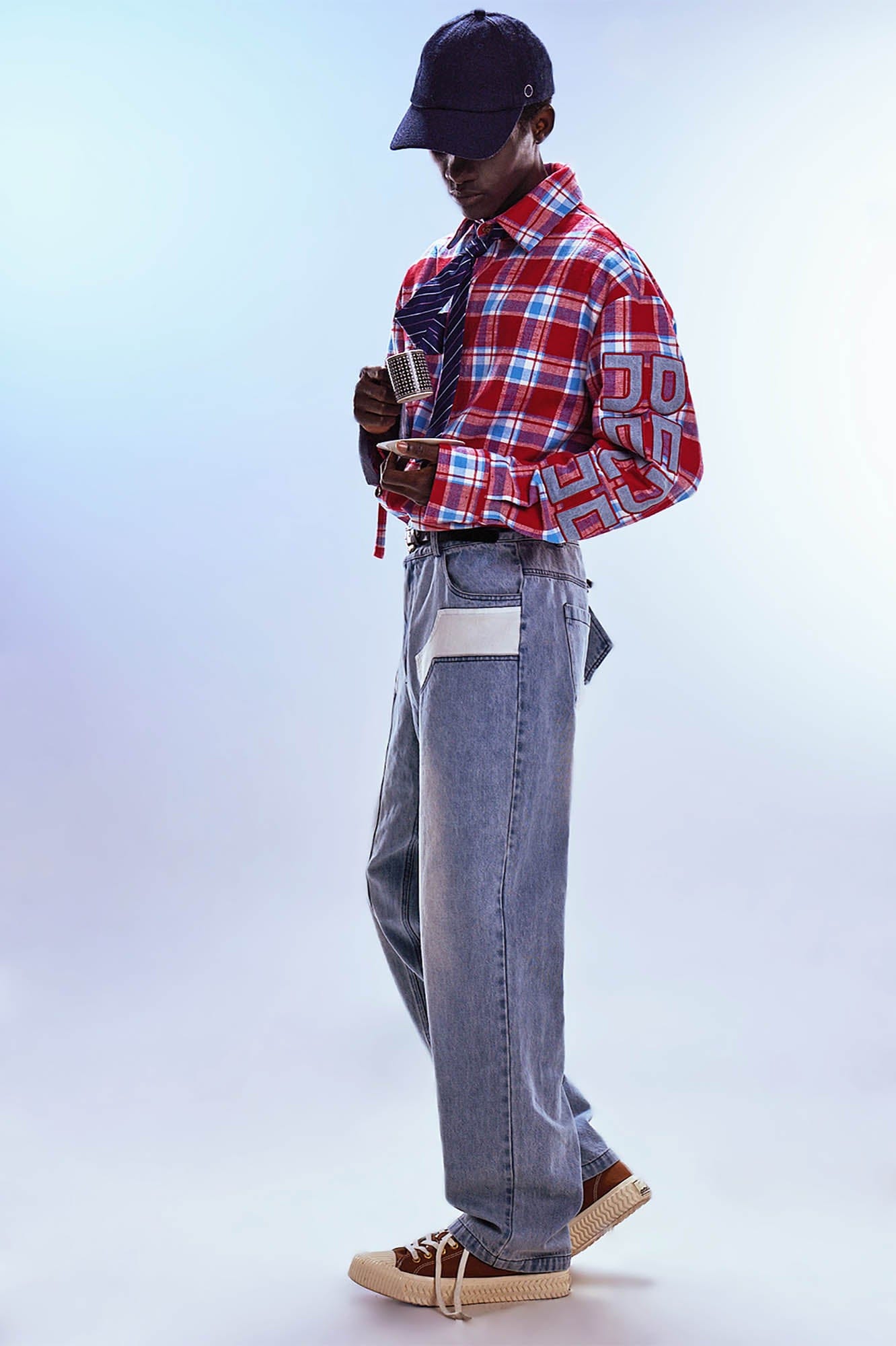 REDH Patch Washed Straight-Leg Jeans-Jeans-S-Free Shipping Leatheretro