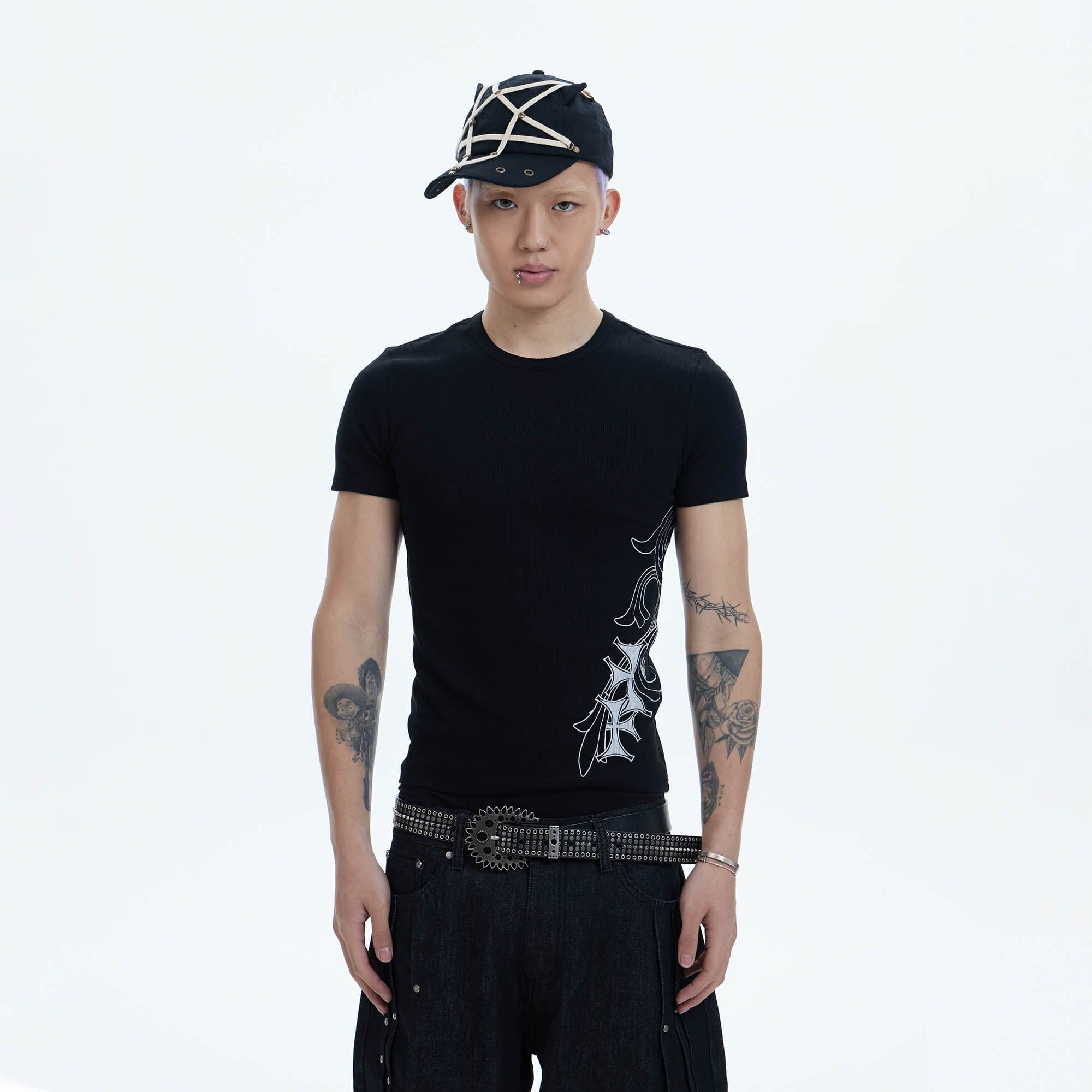 DND4DES Cross Graphic T-Shirt-T Shirt-S-Black-Free Shipping Leatheretro