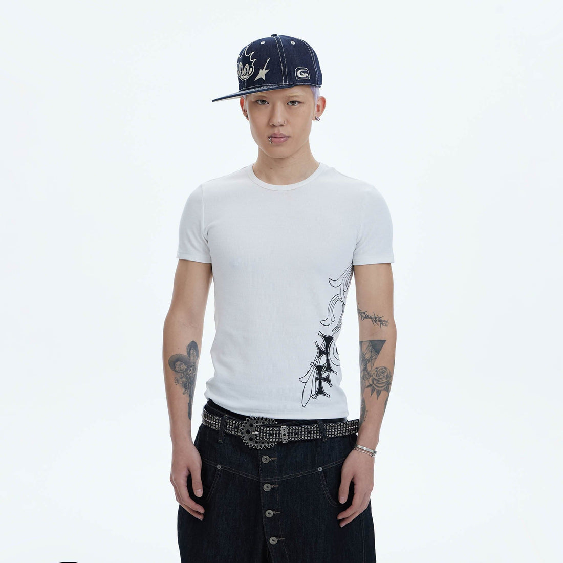 DND4DES Cross Graphic T-Shirt-T Shirt-S-Black-Free Shipping Leatheretro