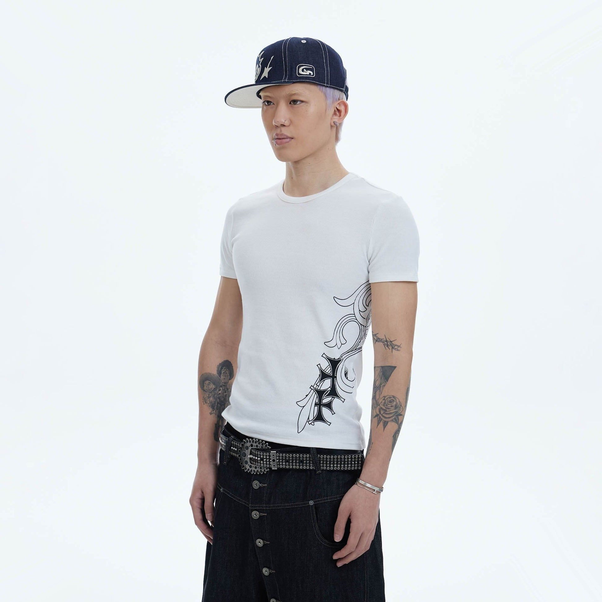 DND4DES Cross Graphic T-Shirt-T Shirt-S-Black-Free Shipping Leatheretro