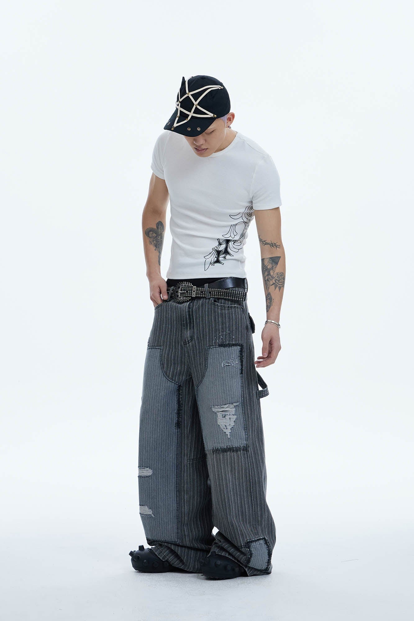 DND4DES Cross Graphic T-Shirt-T Shirt-S-Black-Free Shipping Leatheretro