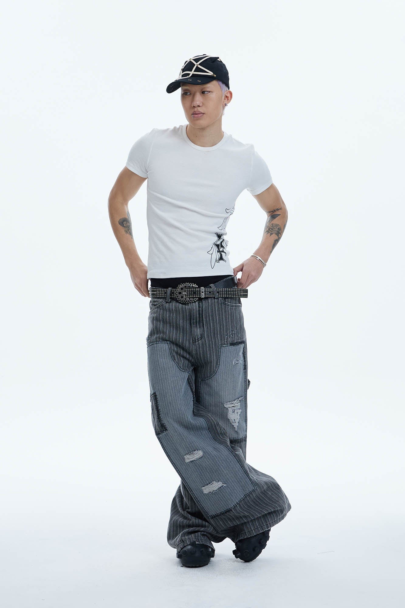 DND4DES Cross Graphic T-Shirt-T Shirt-S-Black-Free Shipping Leatheretro