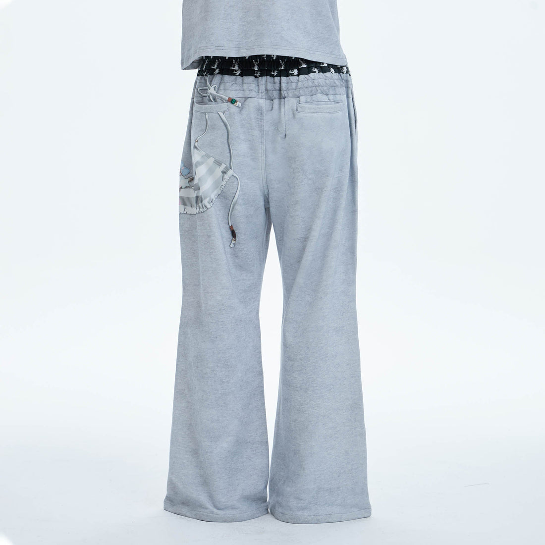 DND4DES Doll Charm Graphic Double-Waist Sweatpants-Pants-S-Free Shipping Leatheretro