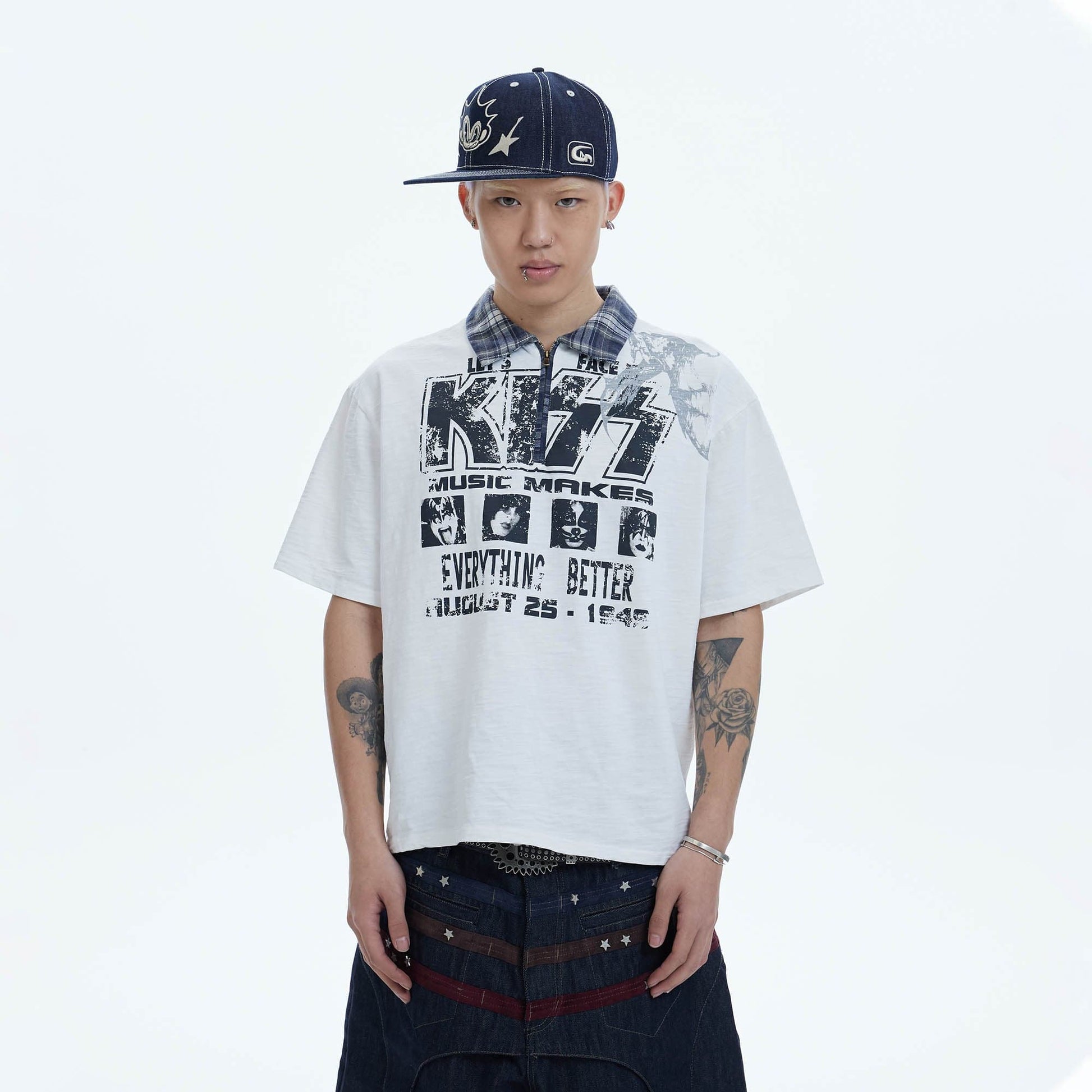 DND4DES KISS Band Polo T-Shirt-T Shirt-S-Free Shipping Leatheretro