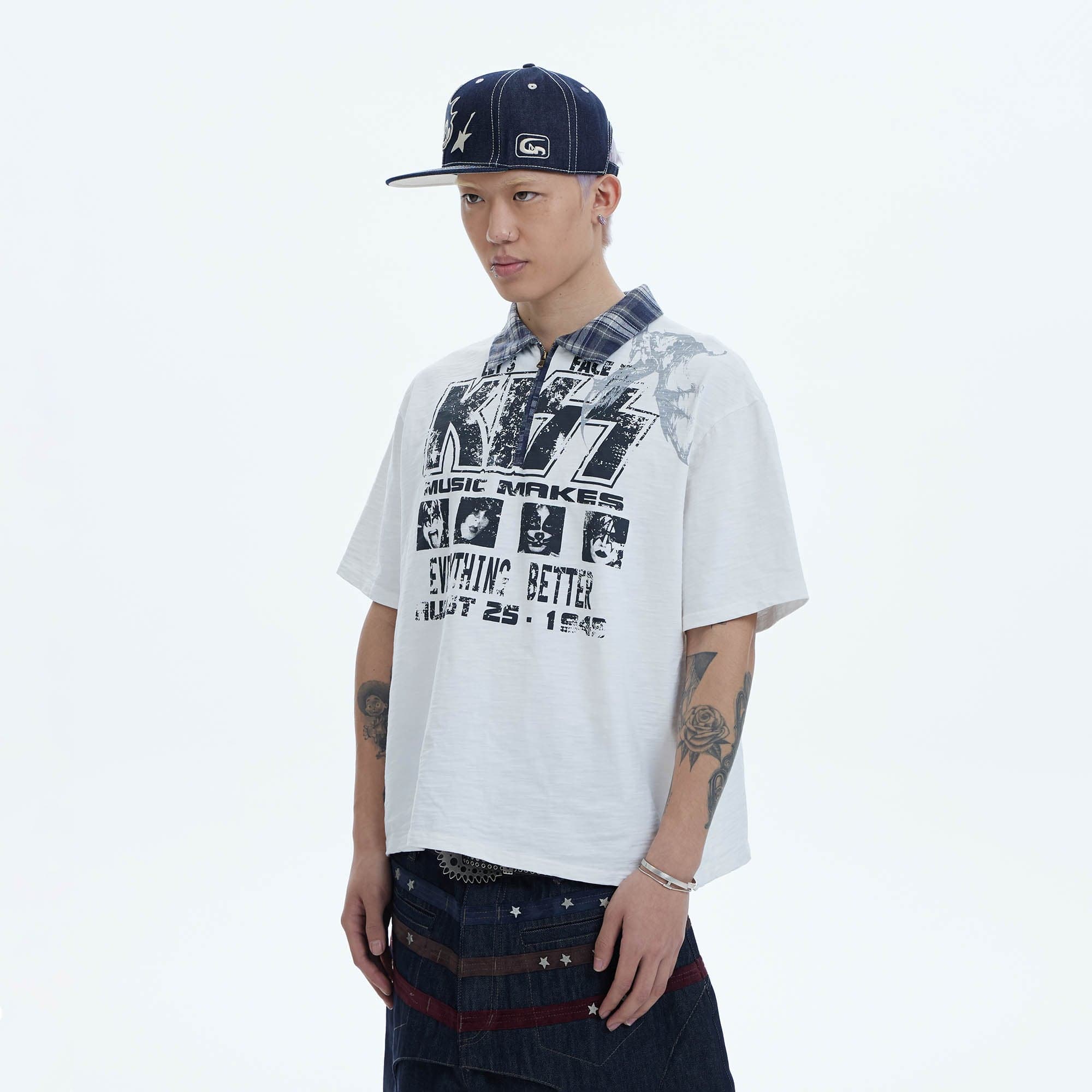 DND4DES KISS Band Polo T-Shirt-T Shirt-S-Free Shipping Leatheretro