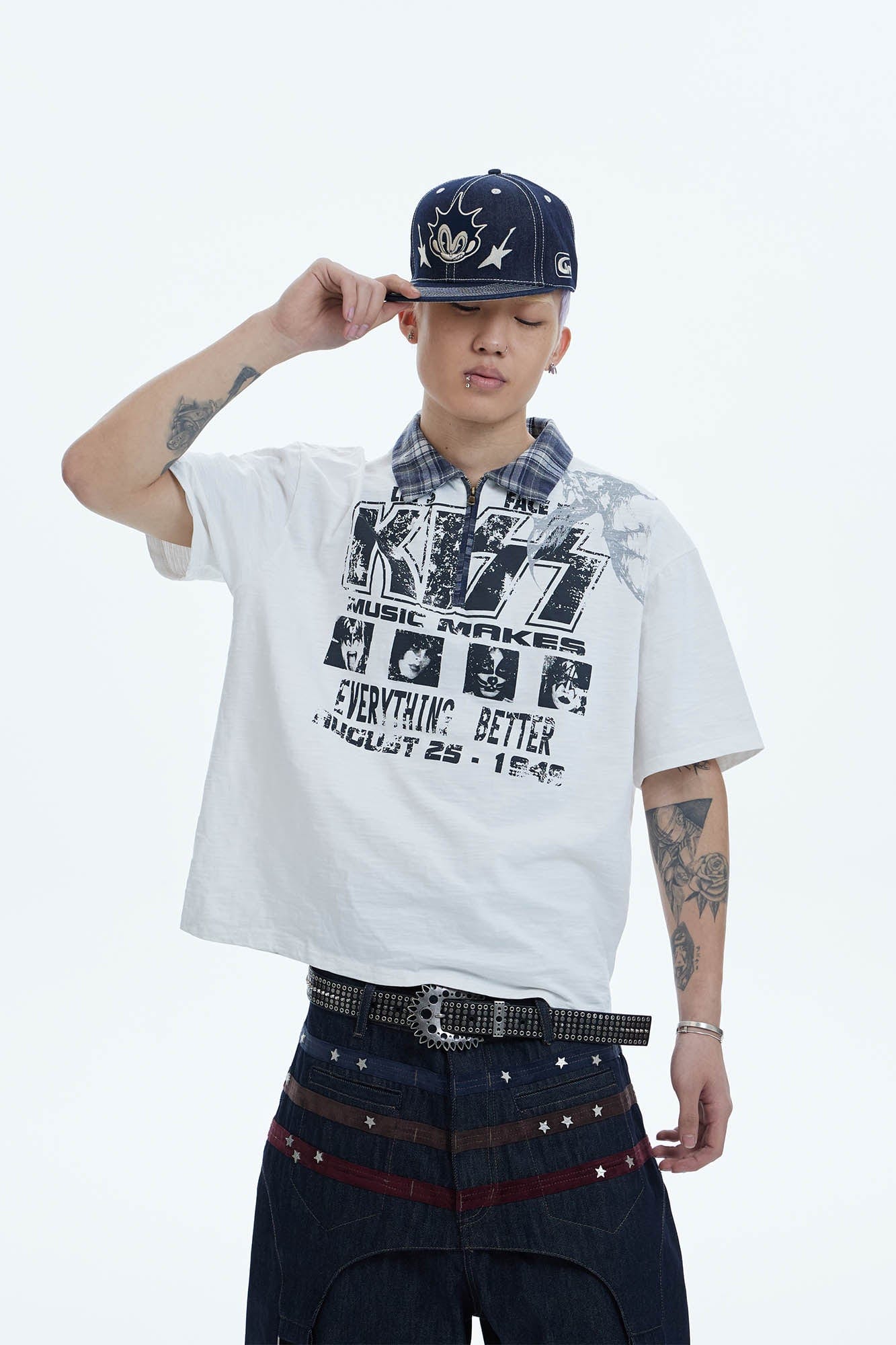 DND4DES KISS Band Polo T-Shirt-T Shirt-S-Free Shipping Leatheretro