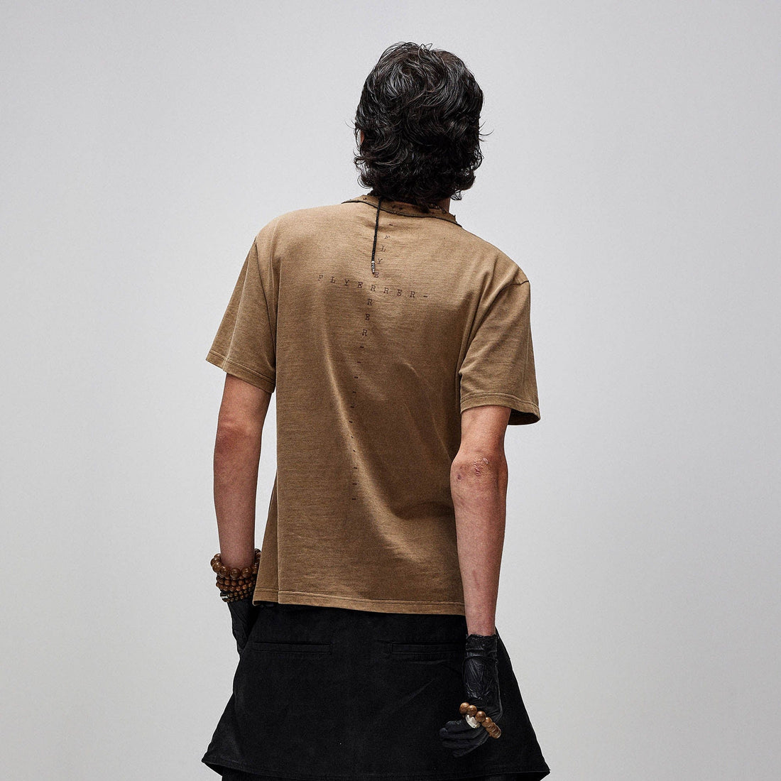 FLYERRER X-Silhouette Distressed Graphic T-Shirt-T Shirt-S-Free Shipping Leatheretro