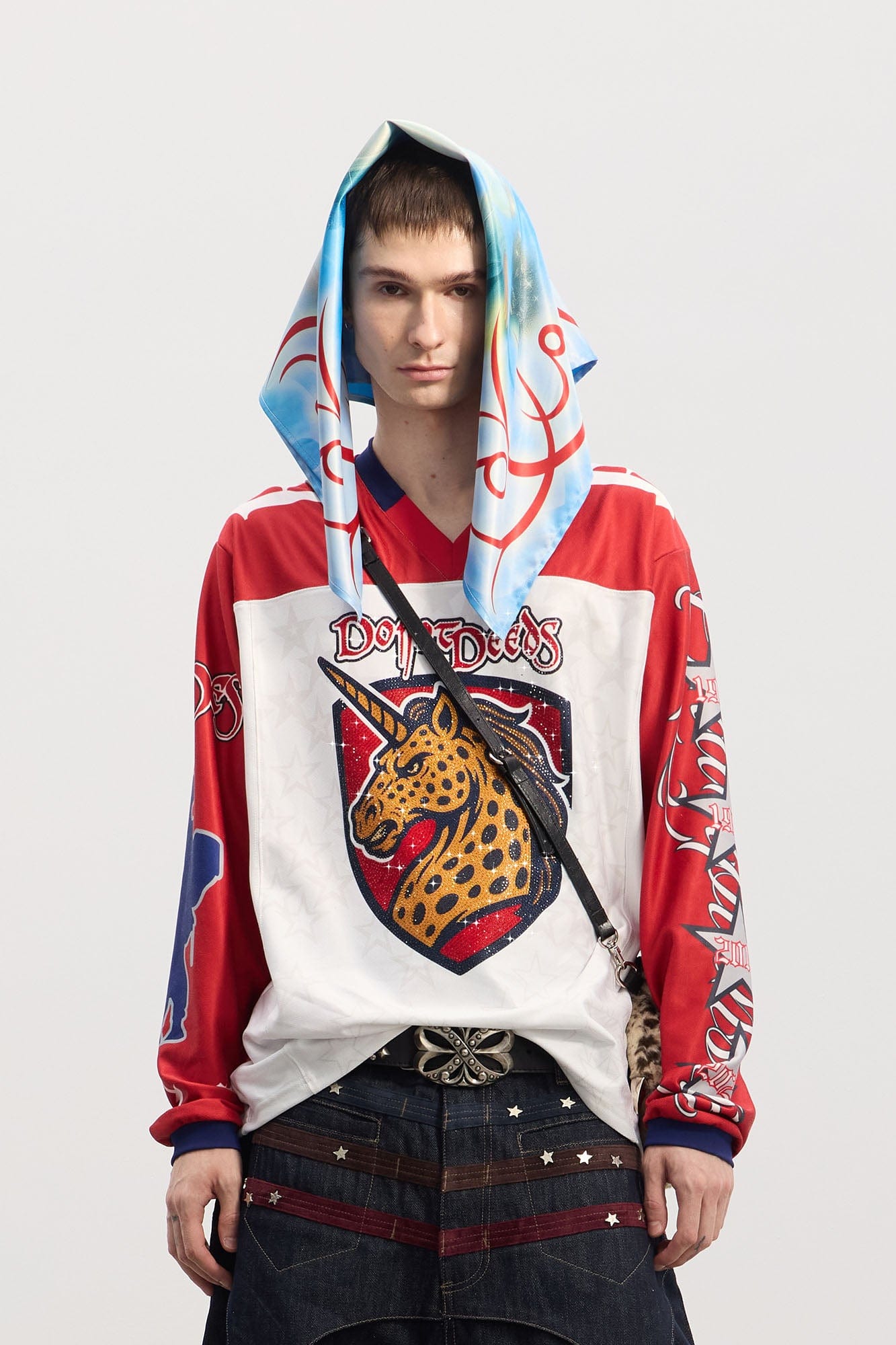 DND4DES Virgin Mary Graphic Thorn Border Bandana-Other Accessories-One Size-Free Shipping Leatheretro