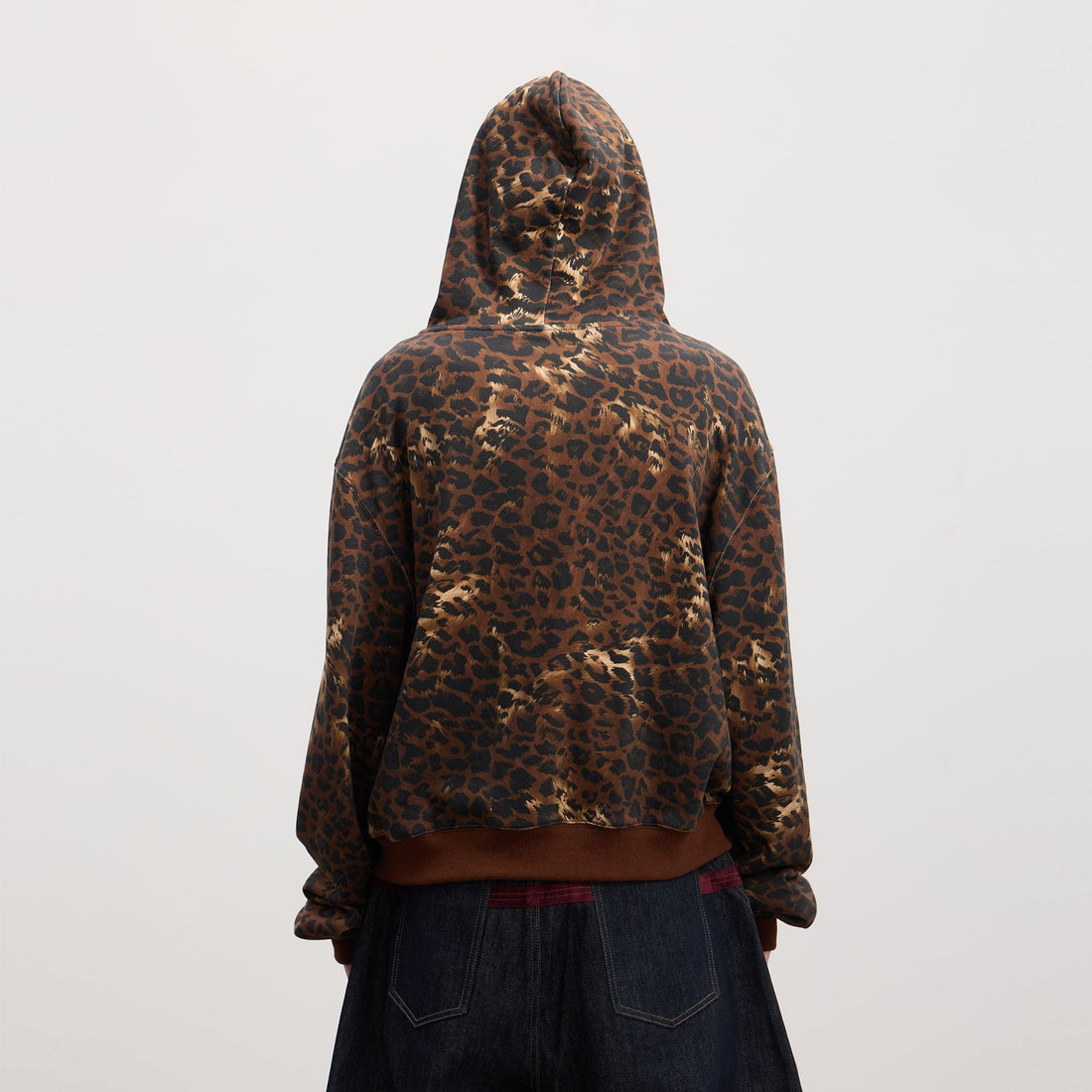 DND4DES Cartoon Rhinestone Leopard Zip-Up Hoodie-Jacket-S-Free Shipping Leatheretro