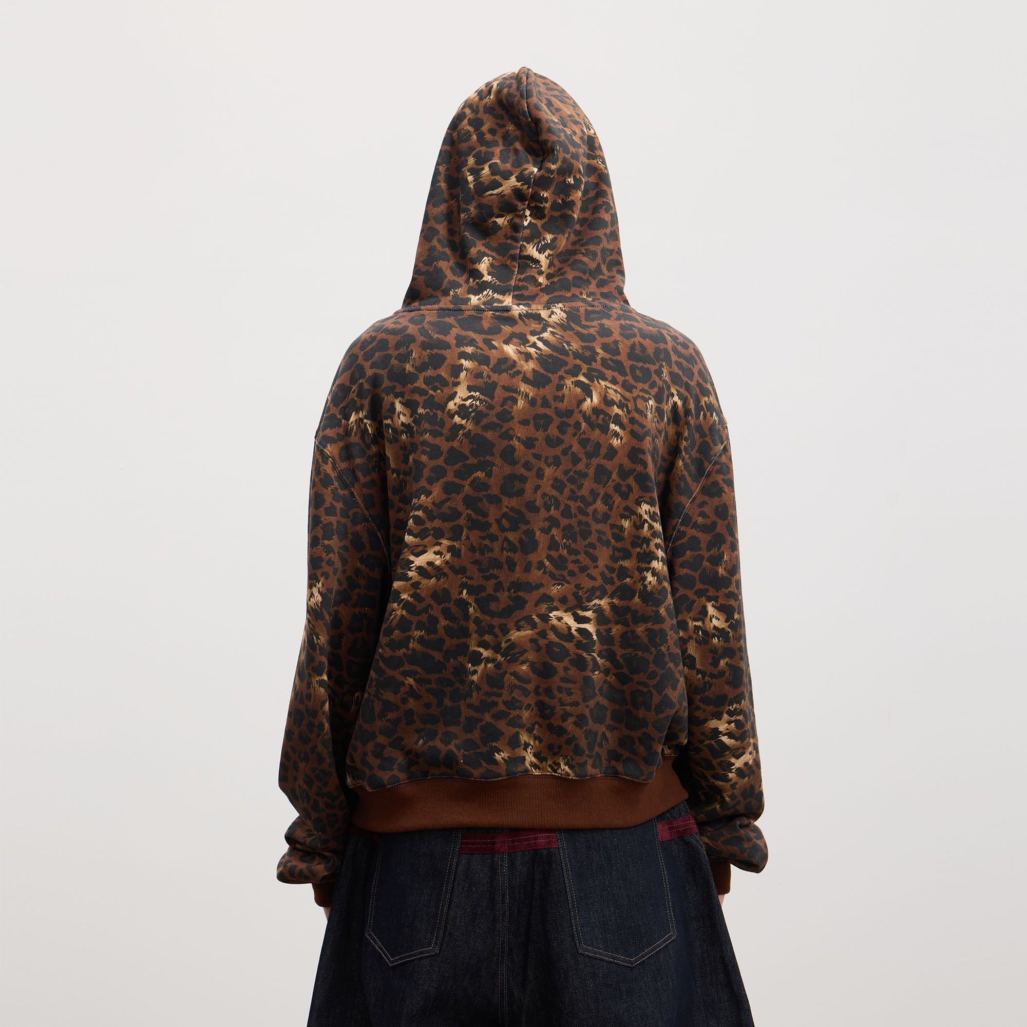 DND4DES Cartoon Rhinestone Leopard Zip-Up Hoodie-Jacket-S-Free Shipping Leatheretro