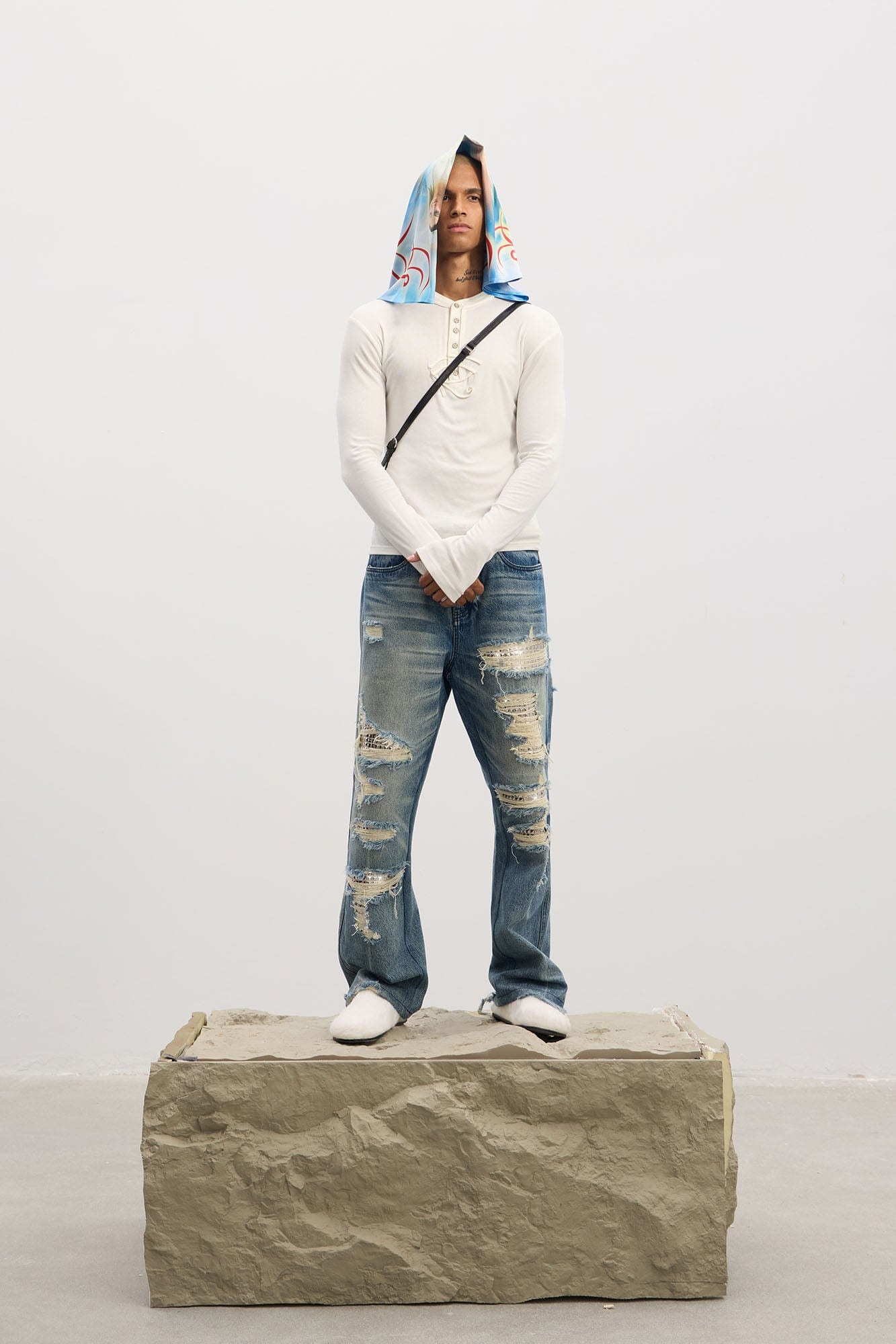 DND4DES Eye of Horus Henley Long-Sleeve Tee-L/S Tee-S-Free Shipping Leatheretro