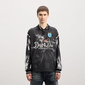 DND4DES Raging Hounds Football Jersey-L/S Tee-S (Preorder)-Free Shipping Leatheretro