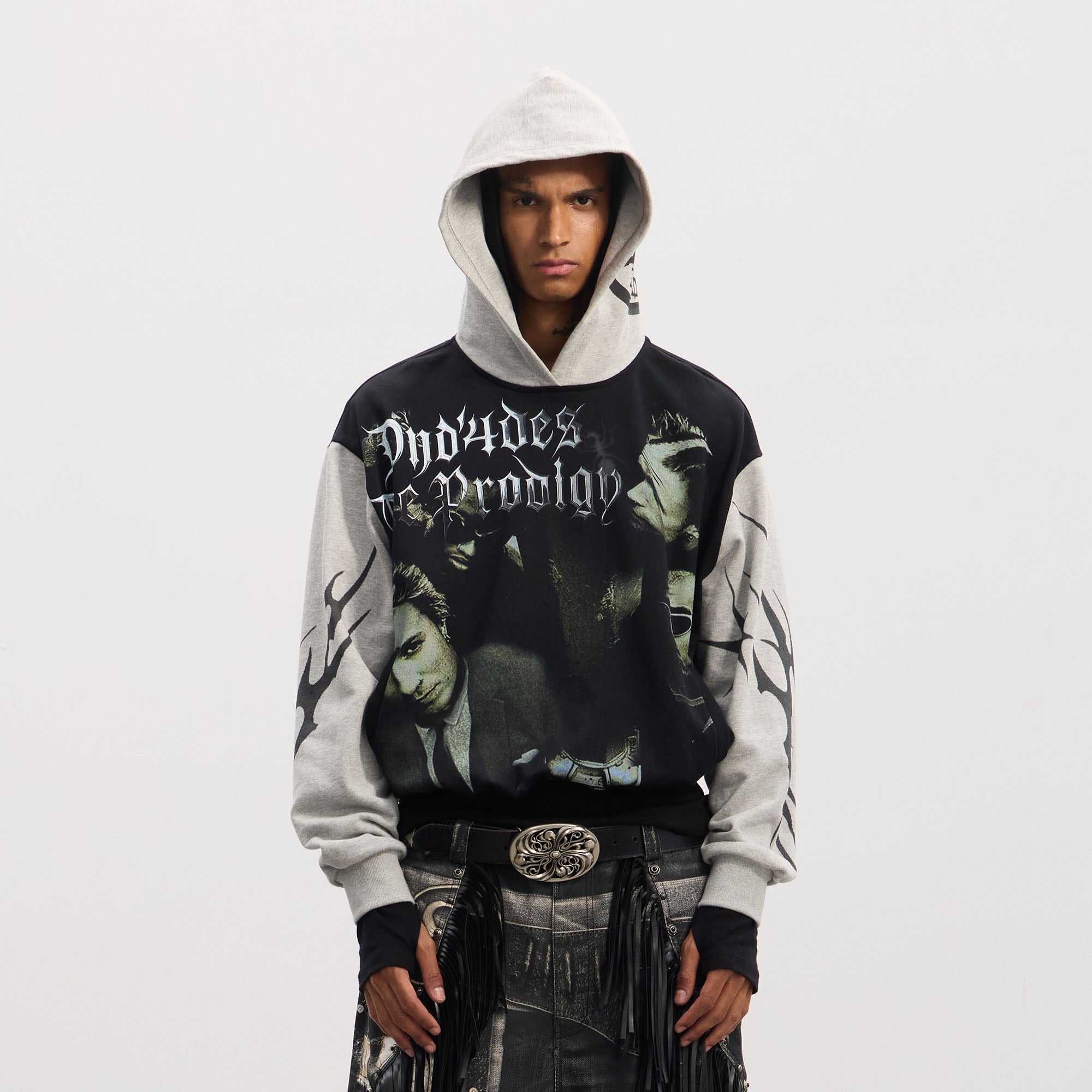 DND4DES Rockstar Full-Print Contrast Hoodie-Hoodie-S-Free Shipping Leatheretro