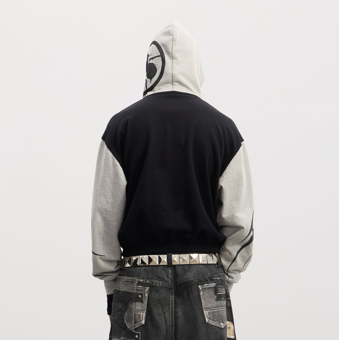 DND4DES Rockstar Full-Print Contrast Hoodie-Hoodie-S-Free Shipping Leatheretro