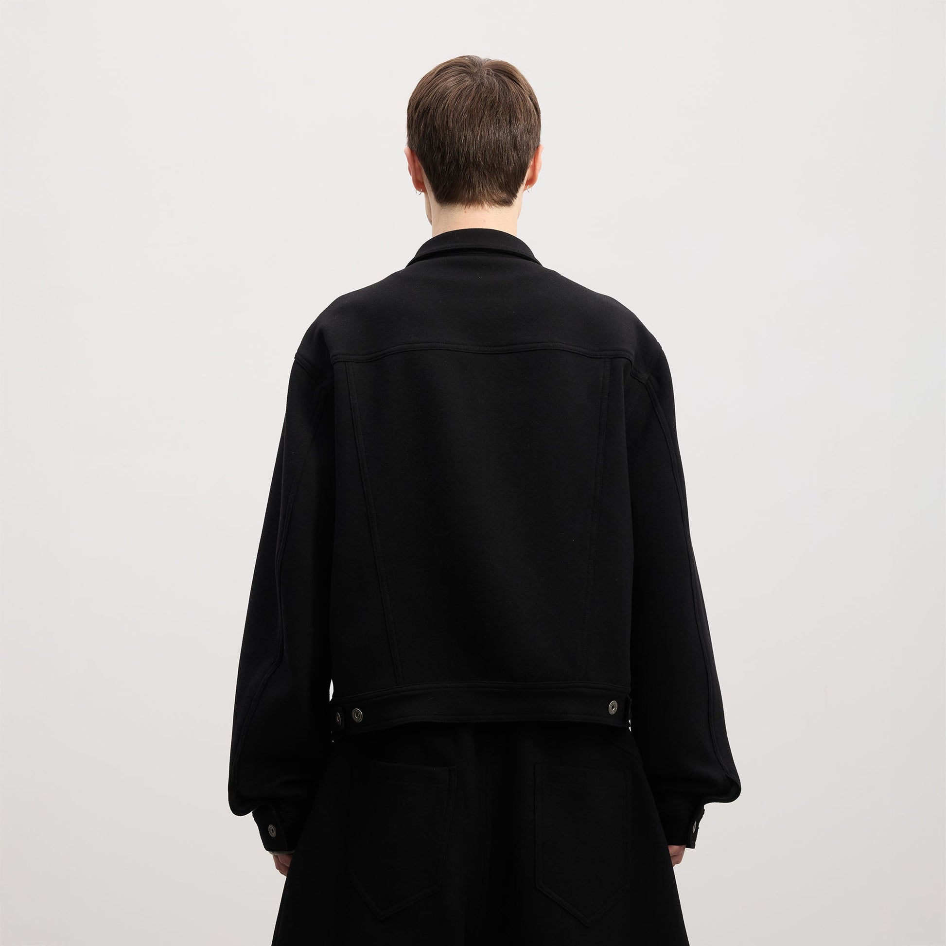 DND4DES Wool-Blend Button-Up Utility Jacket-Jacket-S-Light Gray-Free Shipping Leatheretro