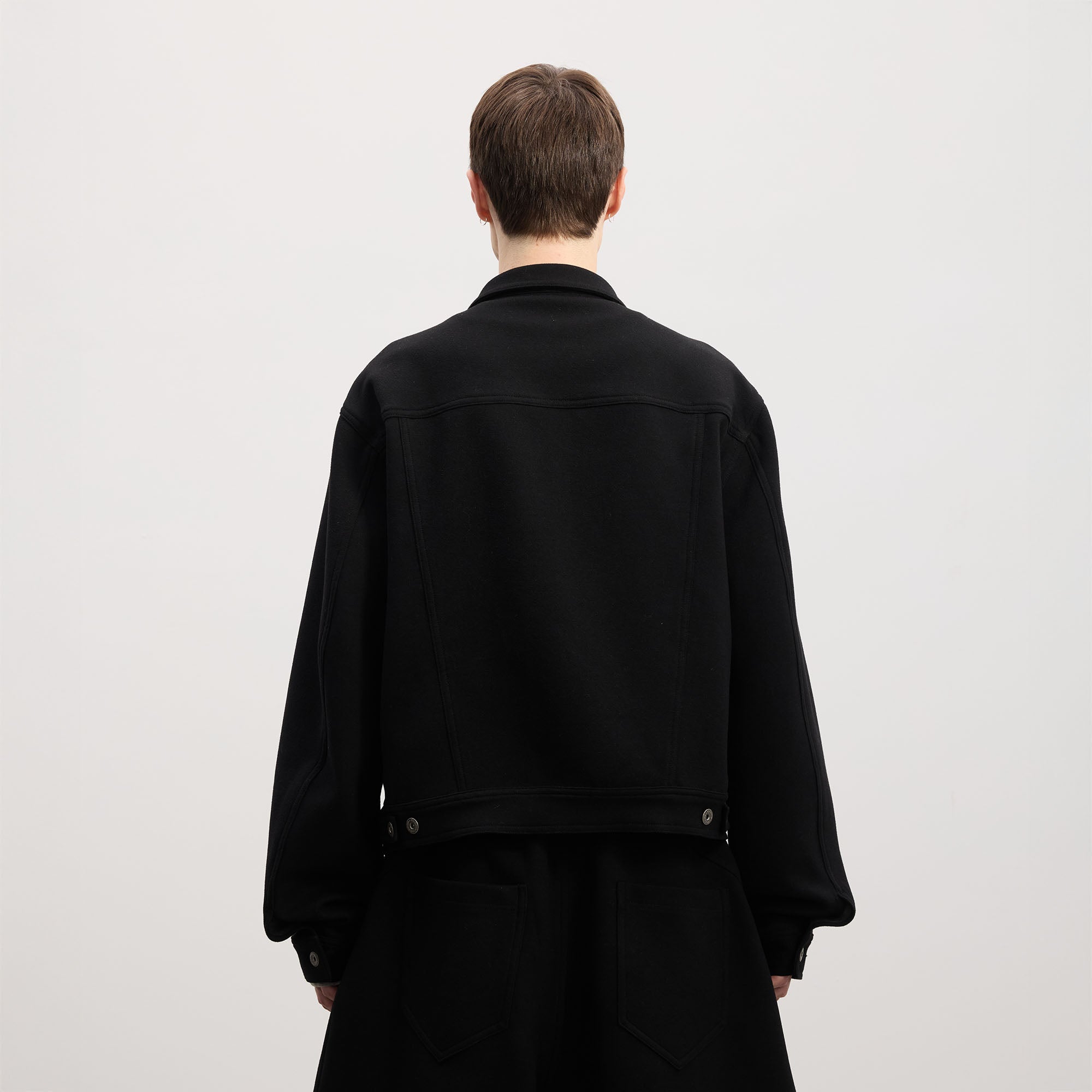 DND4DES Wool-Blend Button-Up Utility Jacket-Jacket-S-Light Gray-Free Shipping Leatheretro