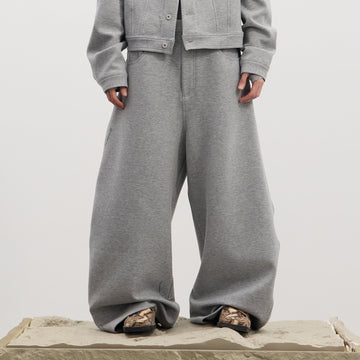 DND4DES Essential Wool-Blend Baggy Pants-Pants-S-Light Gray-Free Shipping Leatheretro