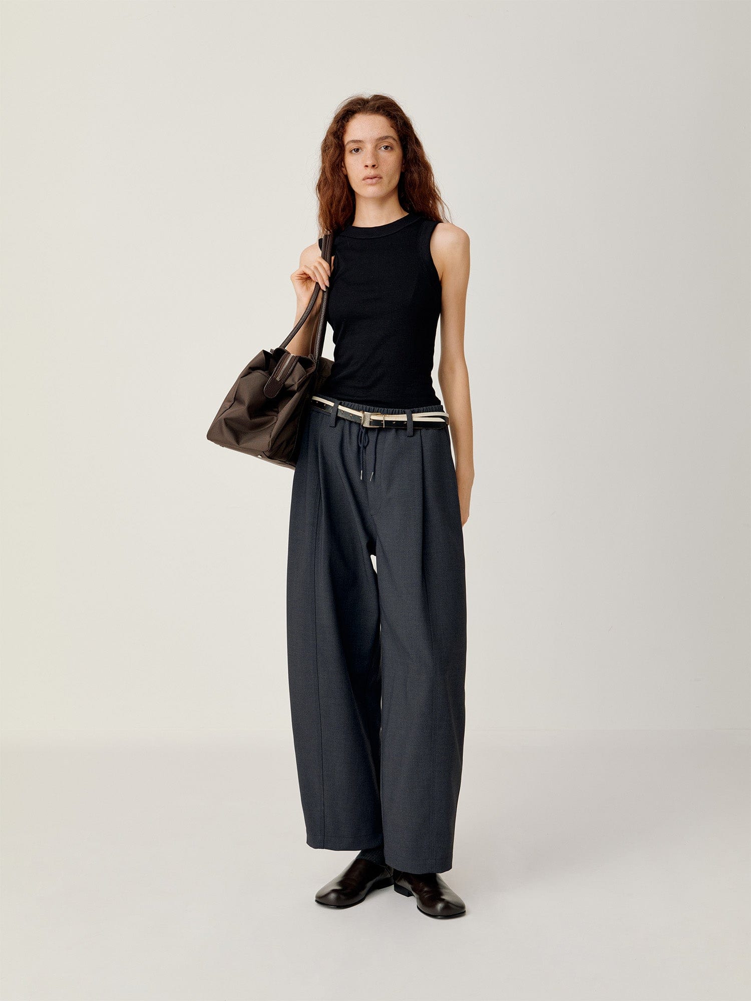 OPICLOTH Classic Drawstring Ankle Pants-Pants-XS (preorder)-Free Shipping Leatheretro