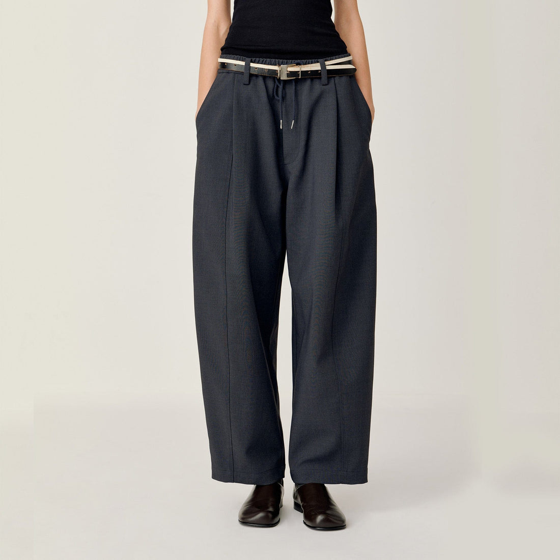 OPICLOTH Classic Drawstring Ankle Pants-Pants-XS (preorder)-Free Shipping Leatheretro