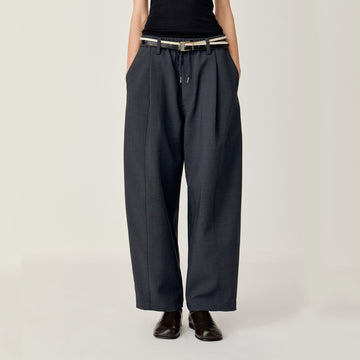 OPICLOTH Classic Drawstring Ankle Pants-Pants-XS (preorder)-Free Shipping Leatheretro