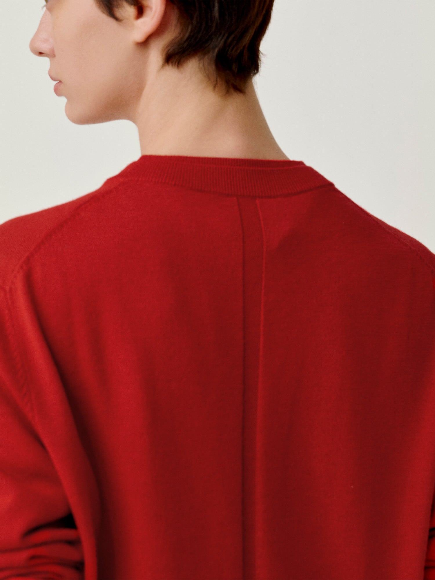 OPICLOTH Essential Layered Collar Sweater-Sweater-XS-Red-Free Shipping Leatheretro