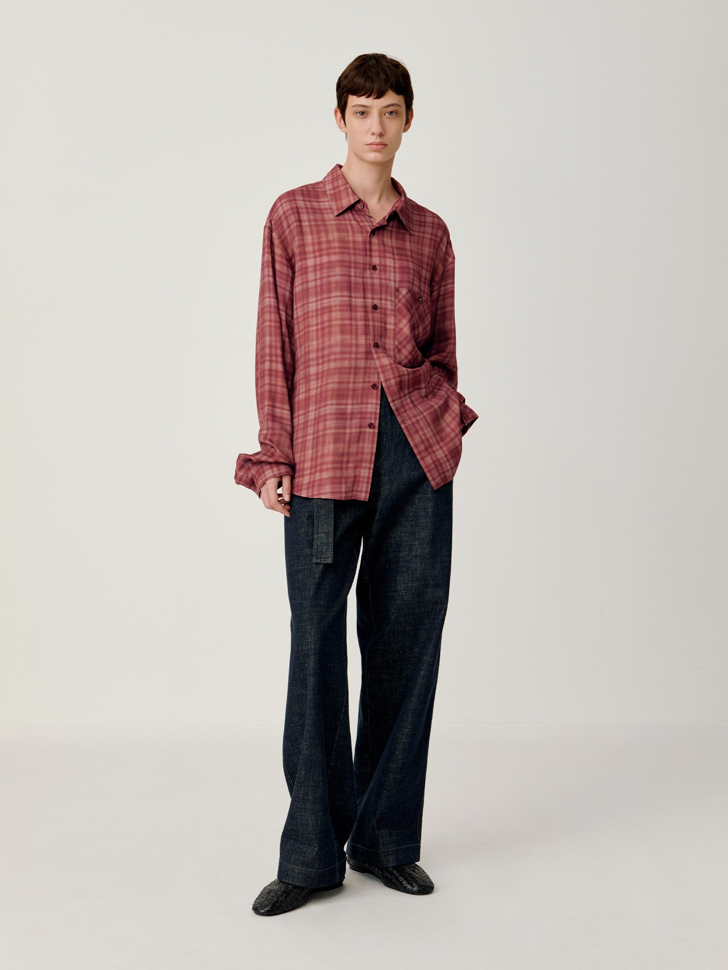 OPICLOTH Classical Oversized Plaid Shirt-Shirt-XS-Free Shipping Leatheretro