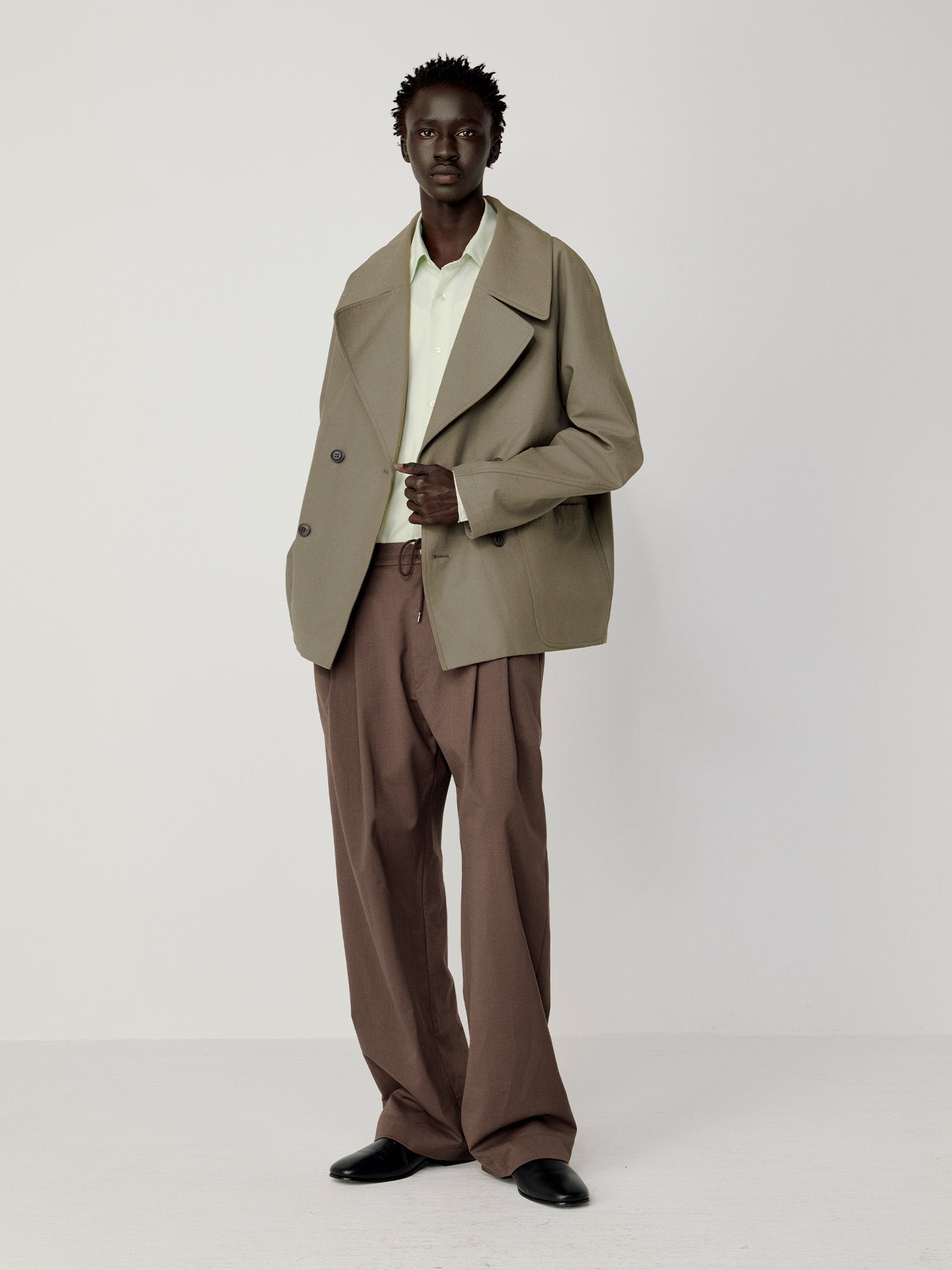 OPICLOTH Classical Double-Breasted Oversized Jacket-Jacket-XS-Free Shipping Leatheretro