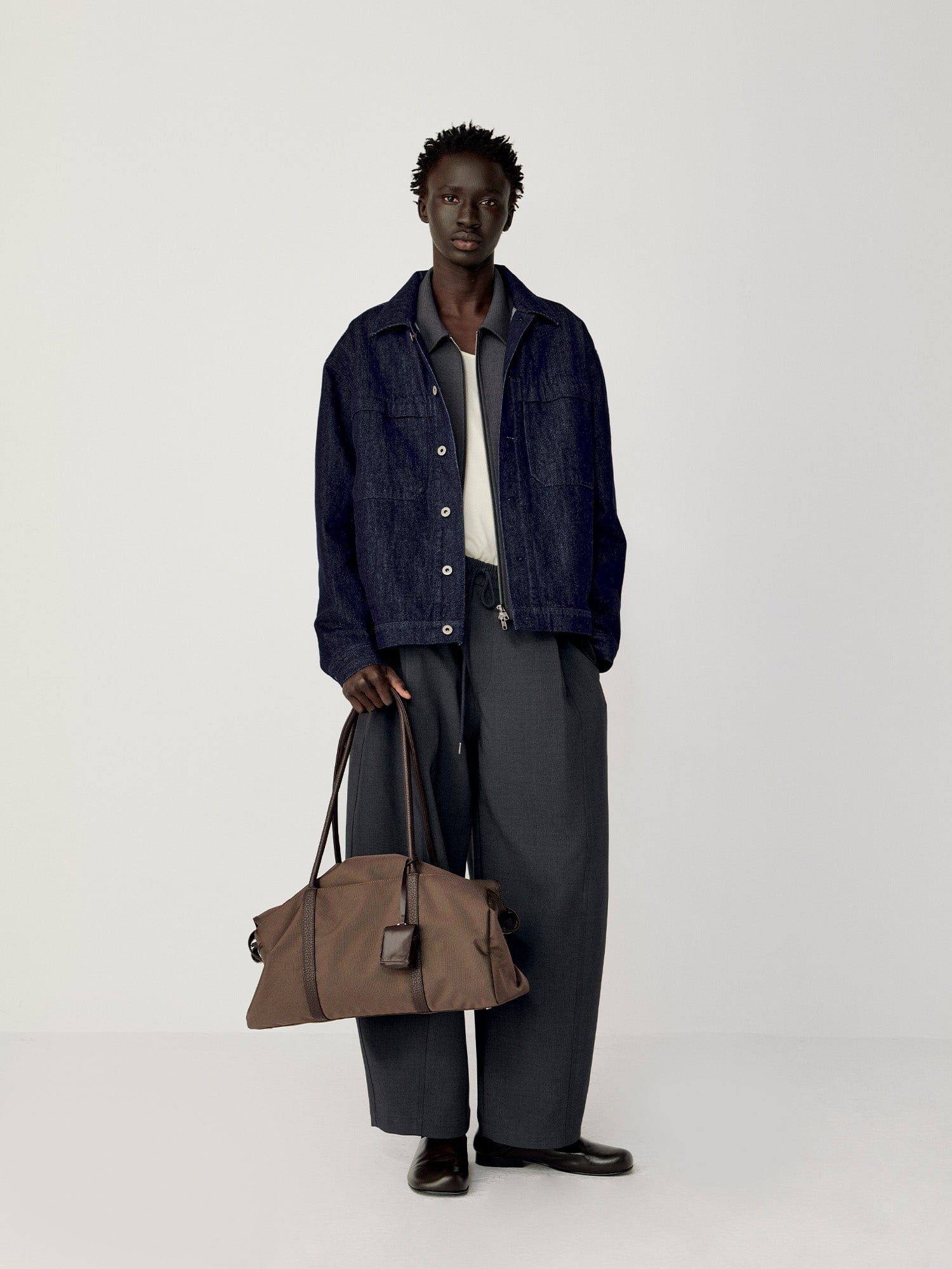 OPICLOTH Retro Dual-Pocket Denim Jacket-Jacket-XS-Free Shipping Leatheretro