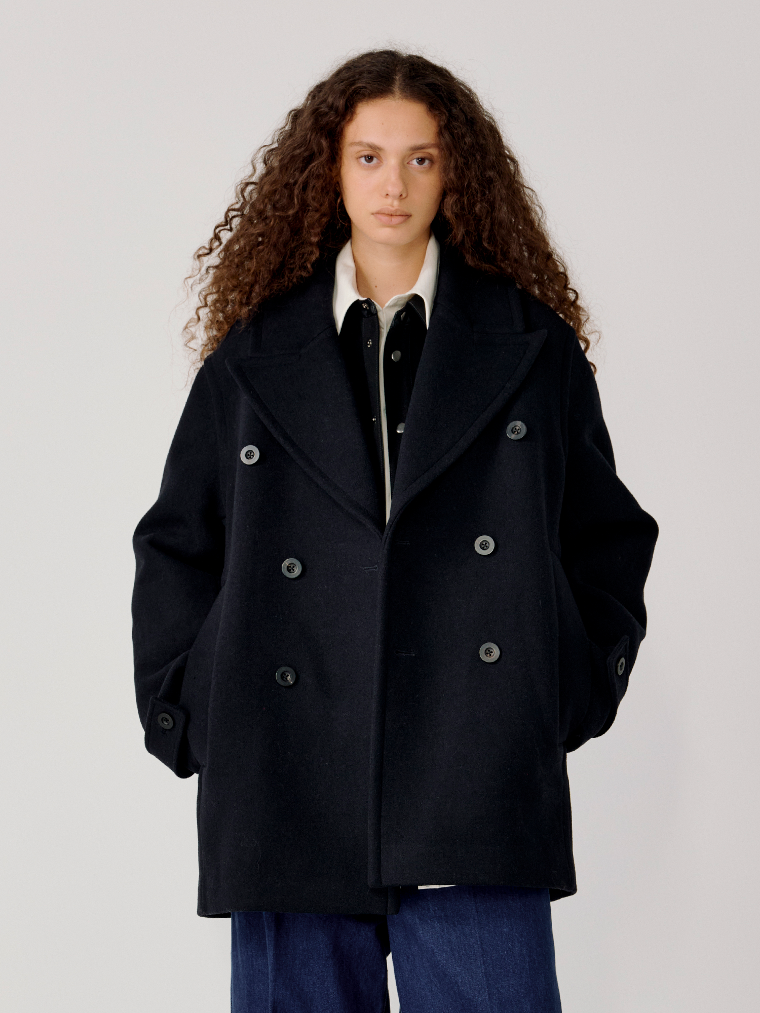 OPICLOTH Classic Wool-Blend Double-Breasted Coat-Jacket-S-Free Shipping Leatheretro