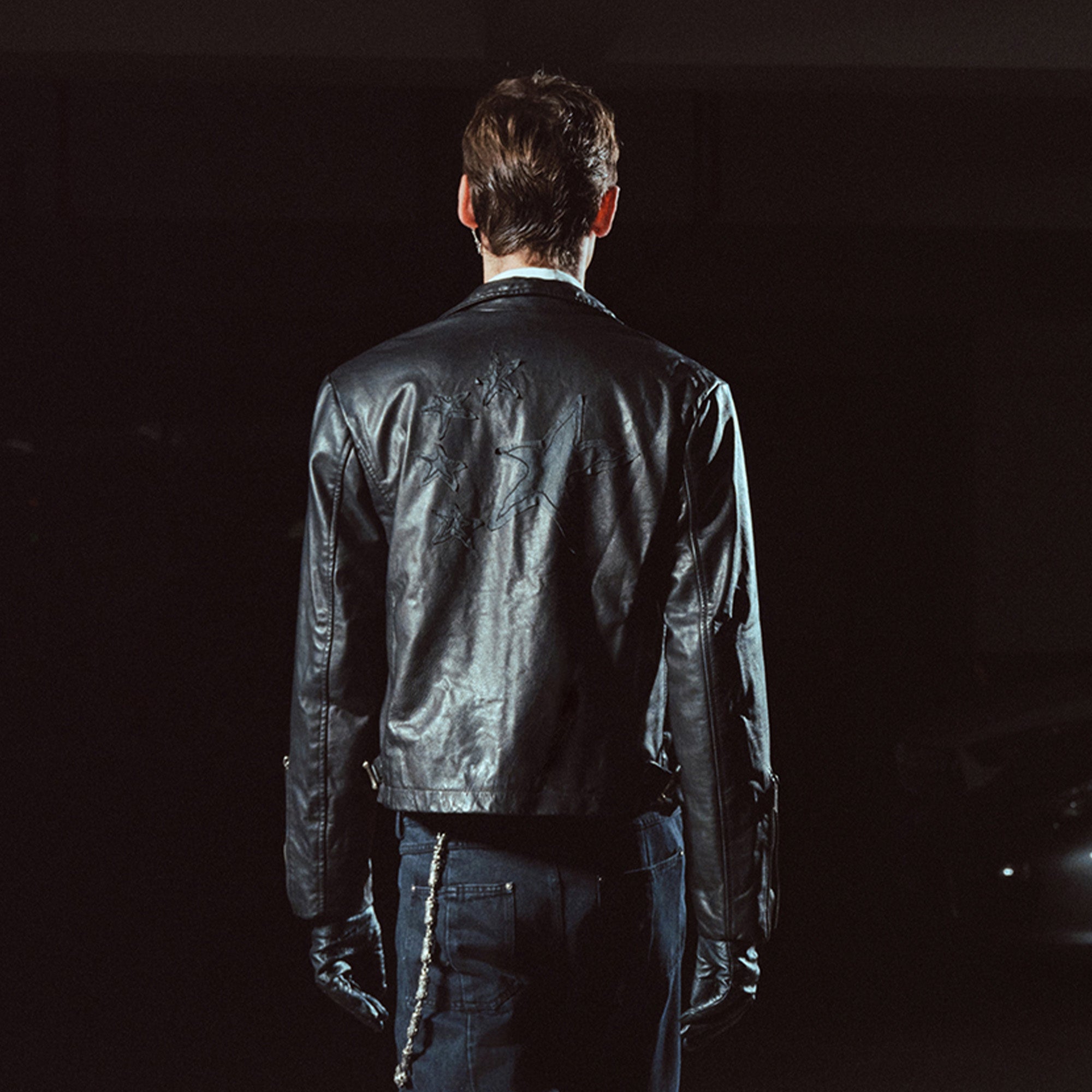 RICHILL Multi-Zipper Leather Cropped Jacket-Jacket-S-Free Shipping Leatheretro