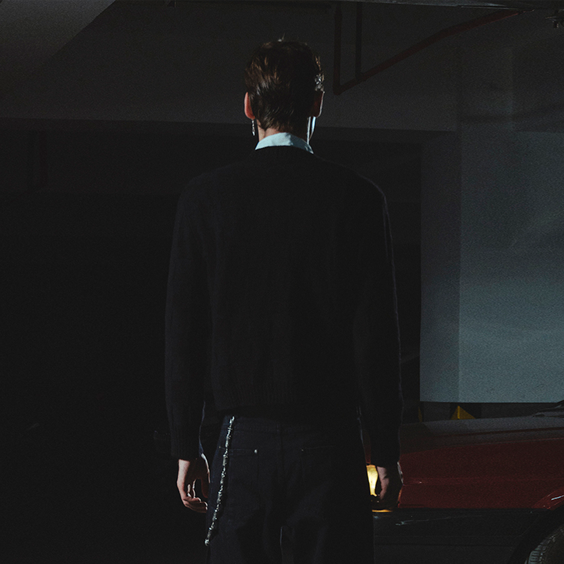 RICHILL Classic Grid Crewneck Cardigan-Sweater-S-Free Shipping Leatheretro