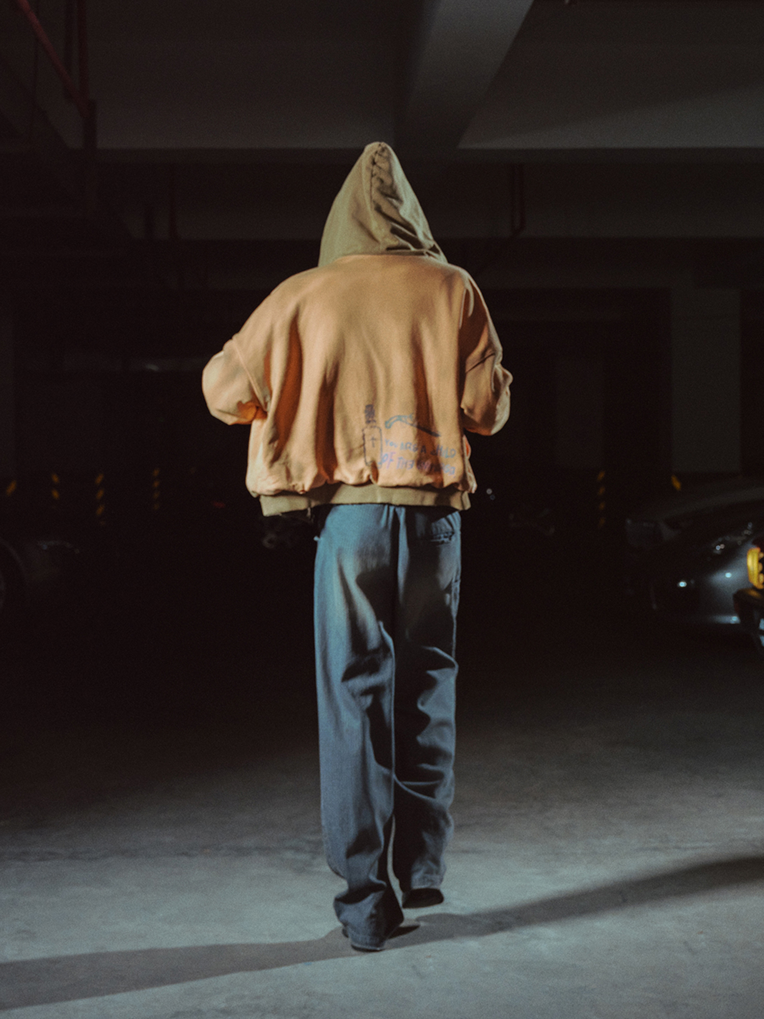 RICHILL Distressed Graffiti Graphic Hooded Jacket-Jacket-S (Preorder)-Free Shipping Leatheretro