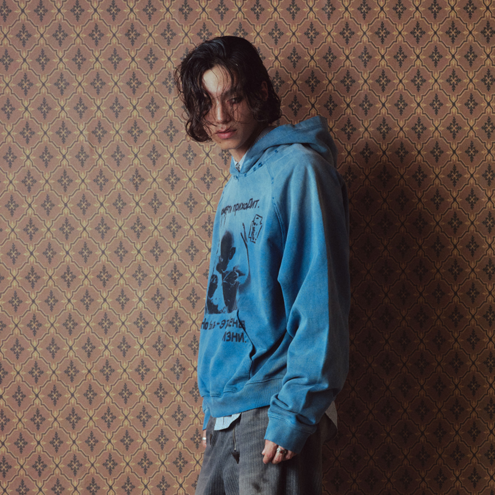 RICHILL Washed Vampire Graphic Hoodie-Hoodie-S-Free Shipping Leatheretro