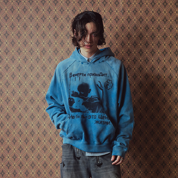 RICHILL Washed Vampire Graphic Hoodie-Hoodie-S-Free Shipping Leatheretro