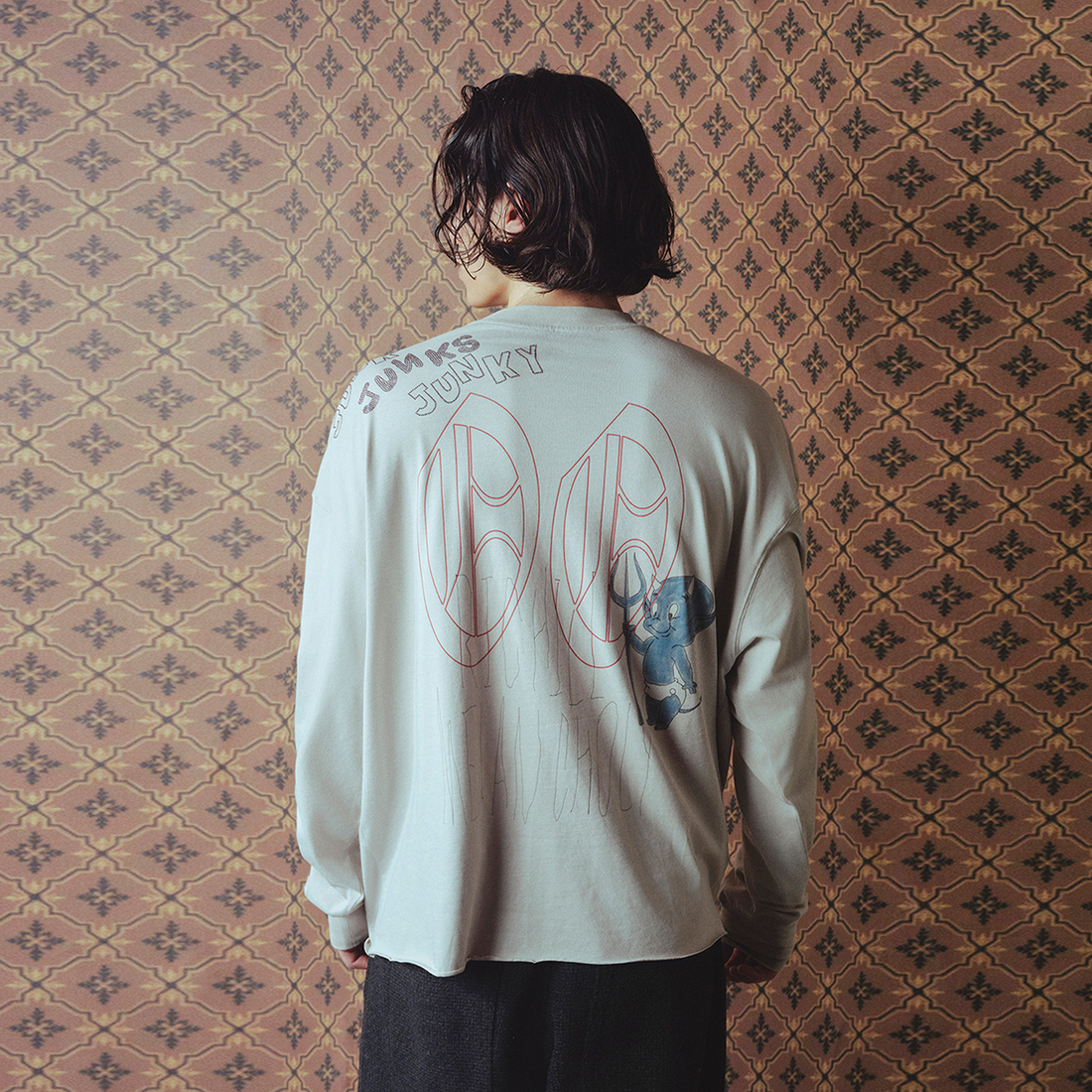 RICHILL Sketch Crewneck Long-Sleeve Tee-L/S Tee-S-Free Shipping Leatheretro