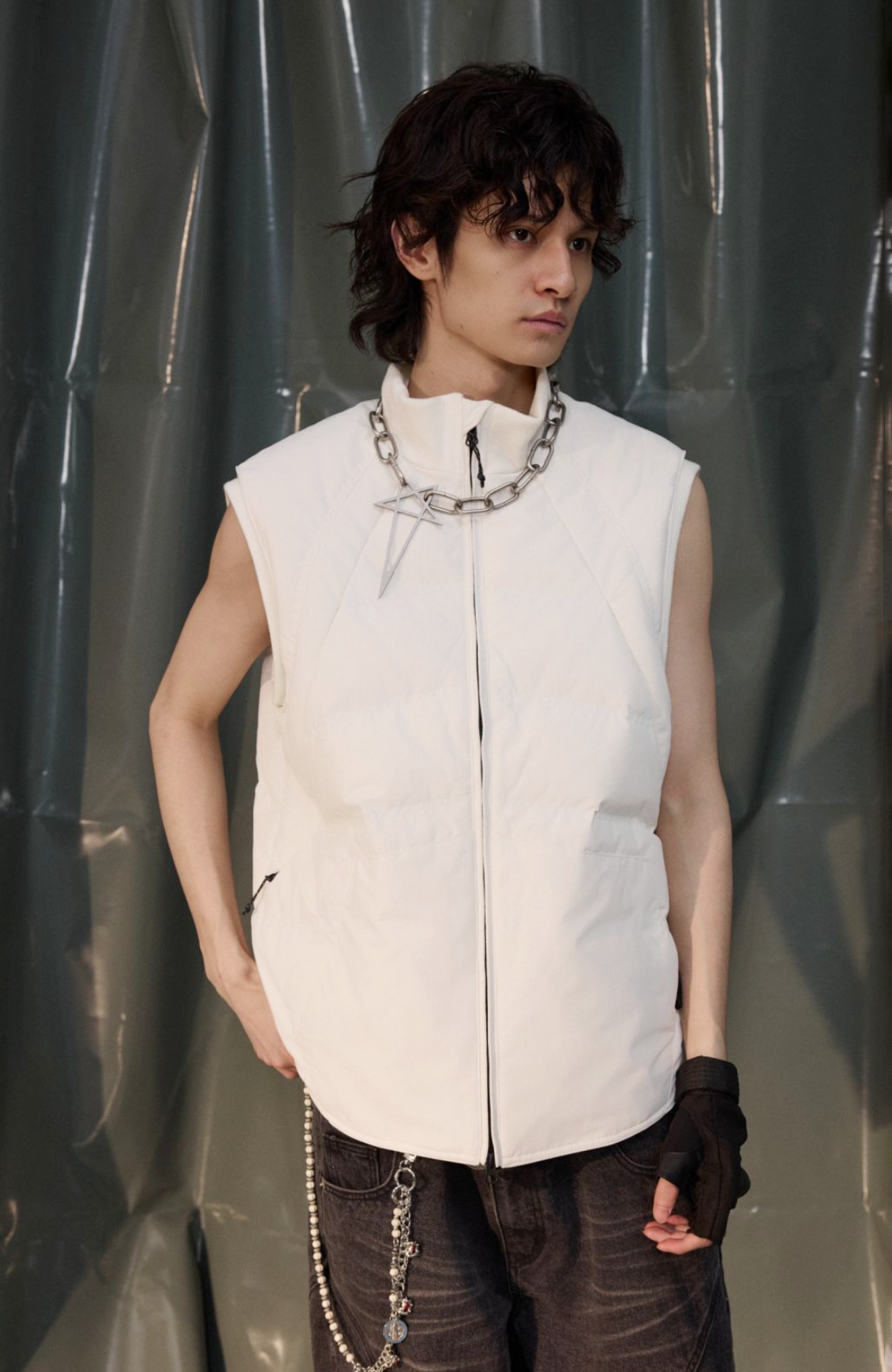 RECOVER ZONE Essential Windproof Down Vest-Vest-S-White-Free Shipping Leatheretro