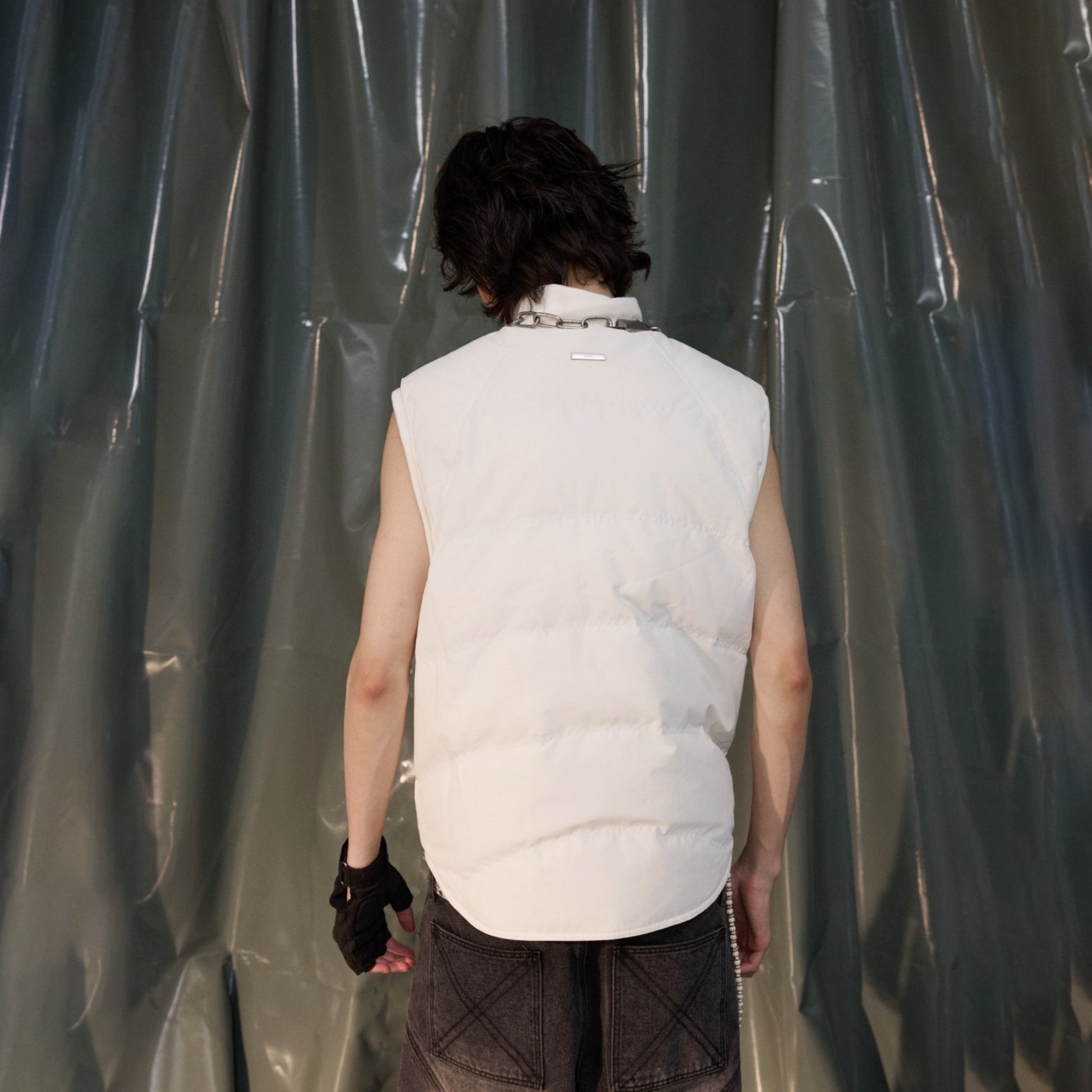 RECOVER ZONE Essential Windproof Down Vest-Vest-S-White-Free Shipping Leatheretro