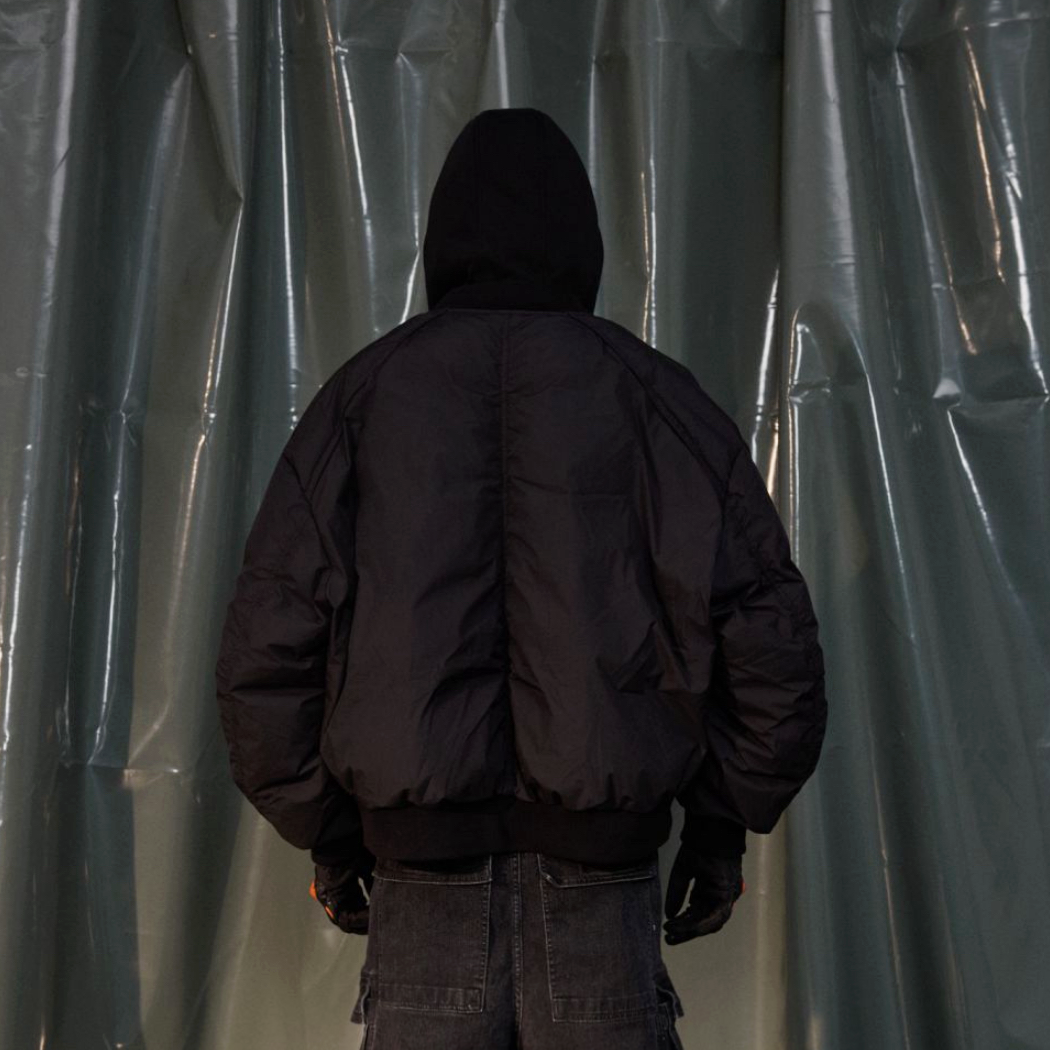 RECOVER ZONE Ruched Layered Hooded Down Jacket-Jacket-S-Dark Gray-Free Shipping Leatheretro