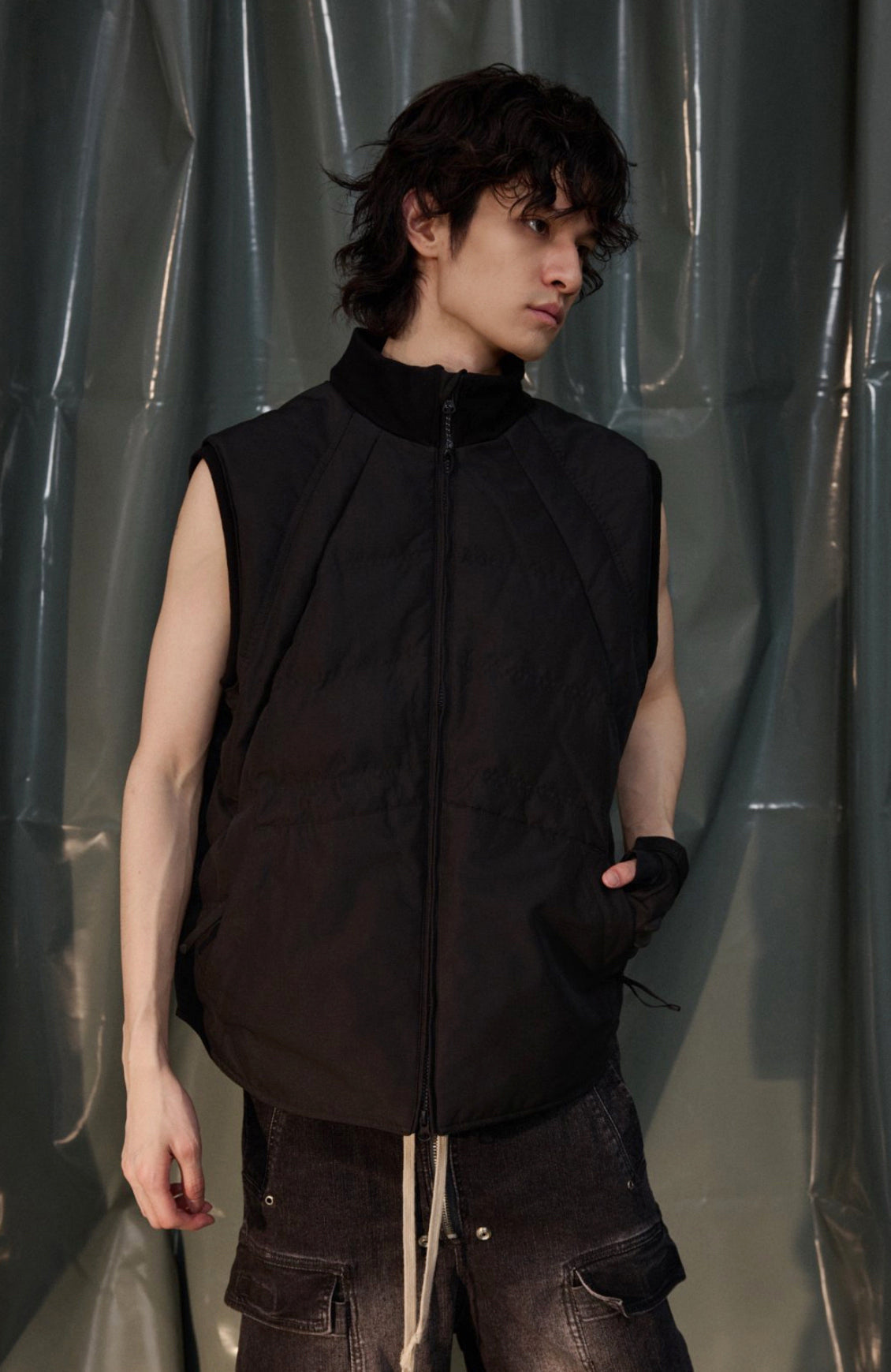 RECOVER ZONE Essential Windproof Down Vest-Vest-S-White-Free Shipping Leatheretro