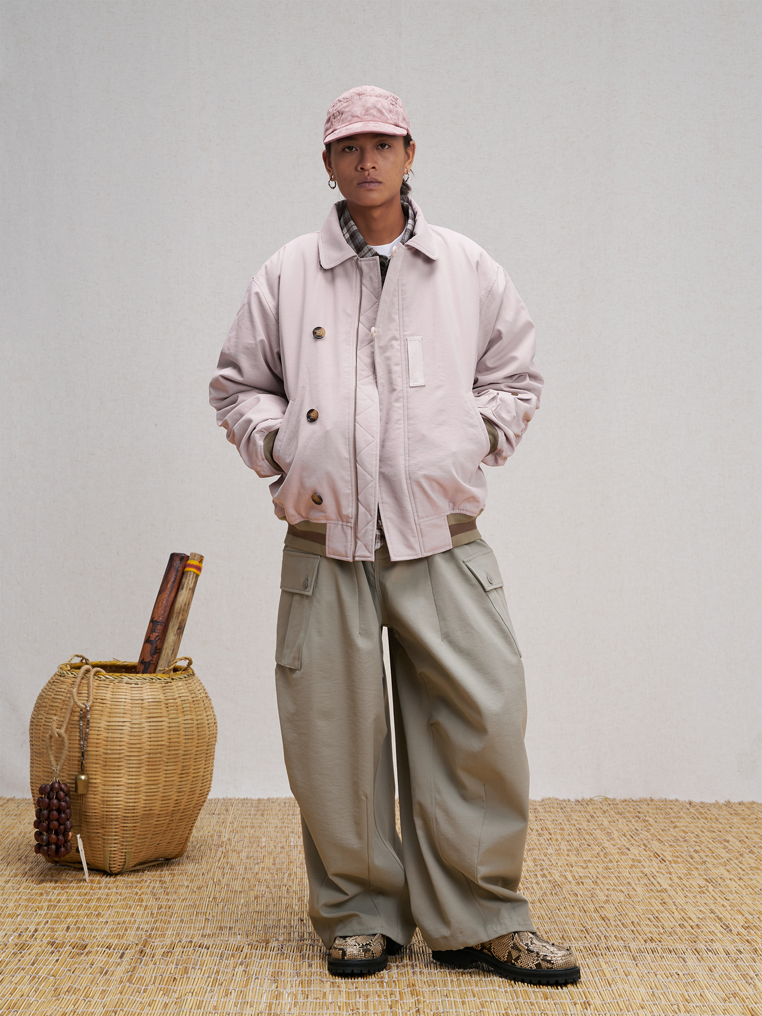 UNLIMITED MOTE Asym Utility Padded Bomber Jacket