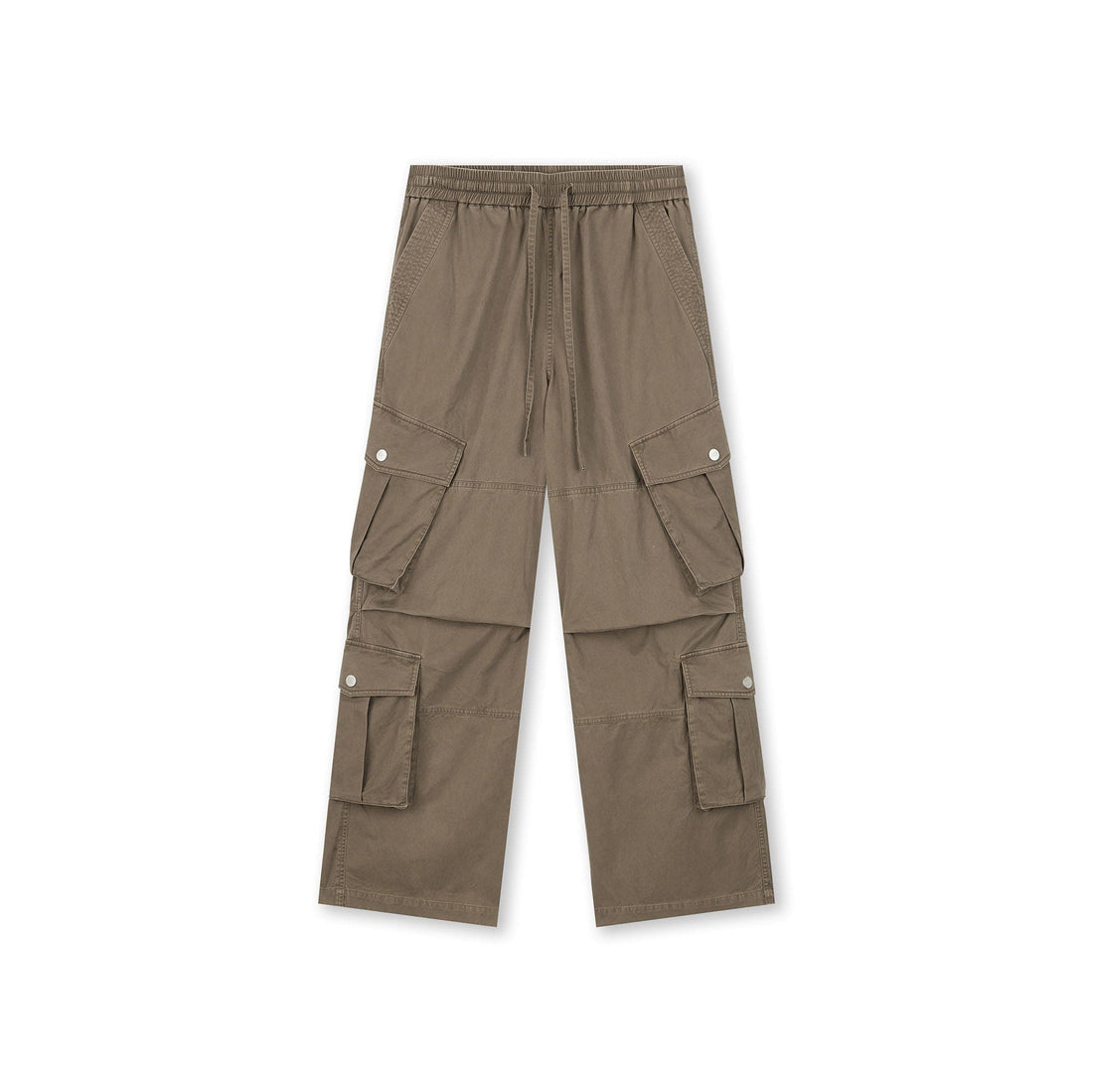 BONELESS Multi-Pocket Pleated Knee Drawstring Pants-Pants-S-Free Shipping Leatheretro