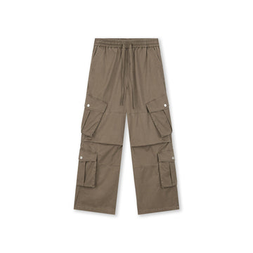 BONELESS Multi-Pocket Pleated Knee Drawstring Pants-Pants-S-Free Shipping Leatheretro