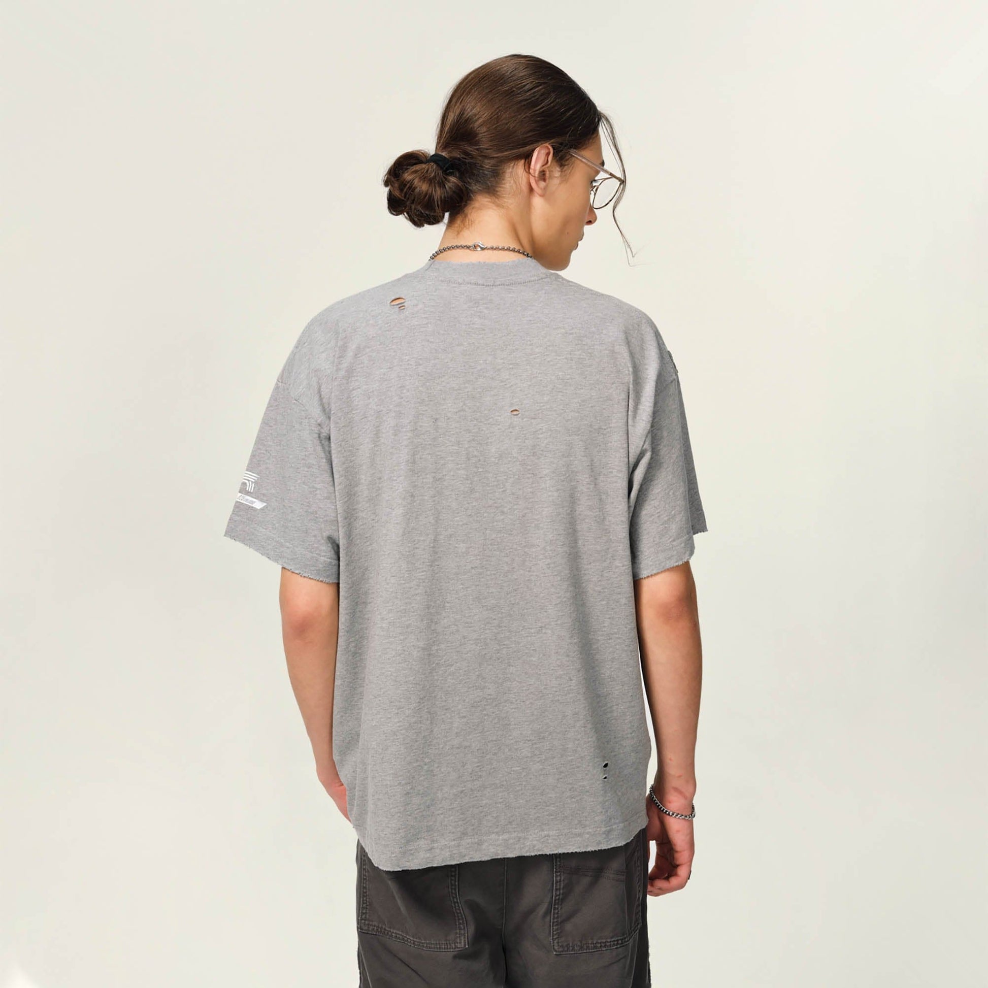 OVDY Retro Distressed Graphic T-Shirt-T Shirt-S-Yellow-Free Shipping Leatheretro