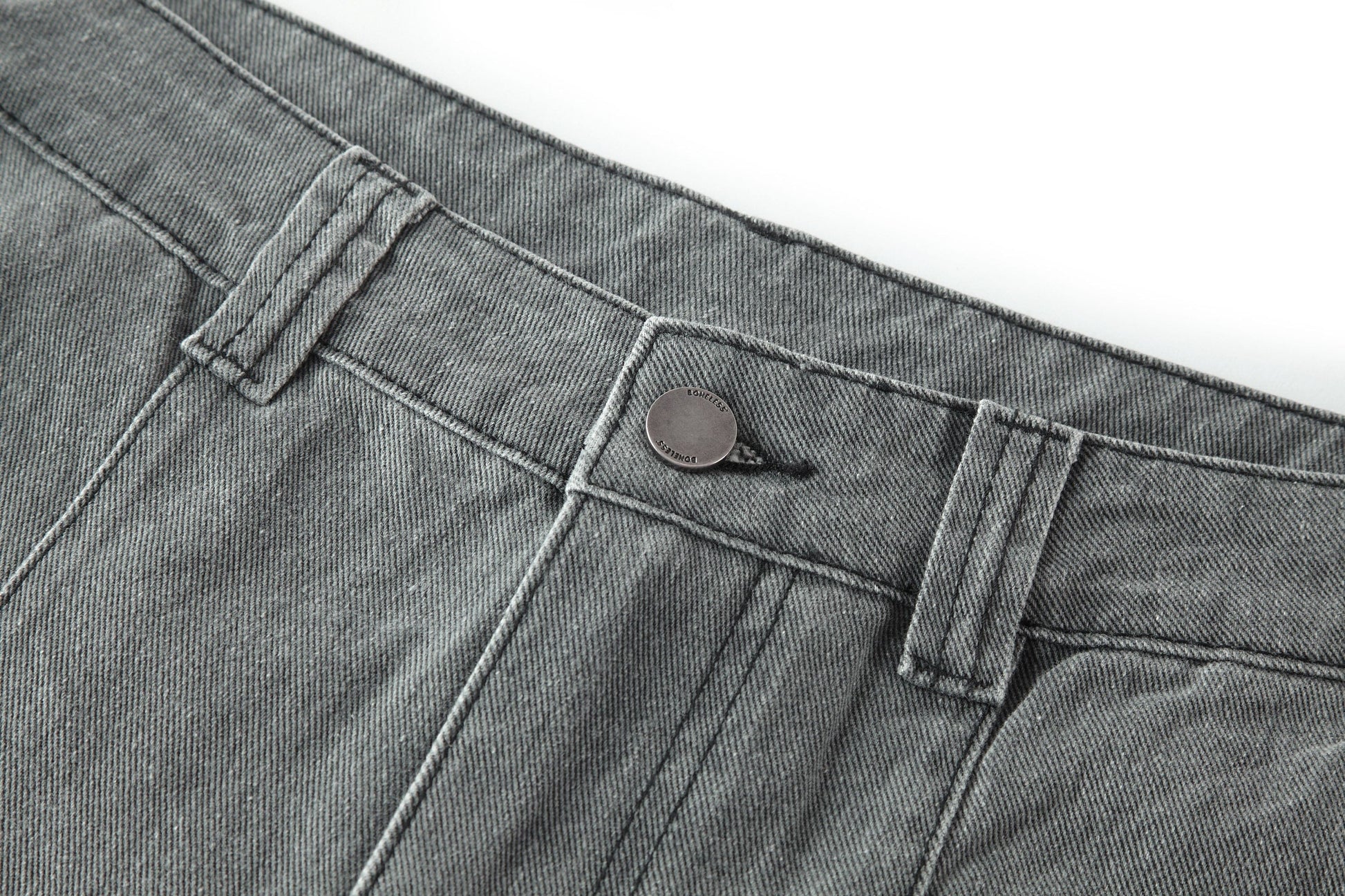 BONELESS Washed Sprinkle Pleated Knee Cargo Jeans-Jeans-S-Free Shipping Leatheretro