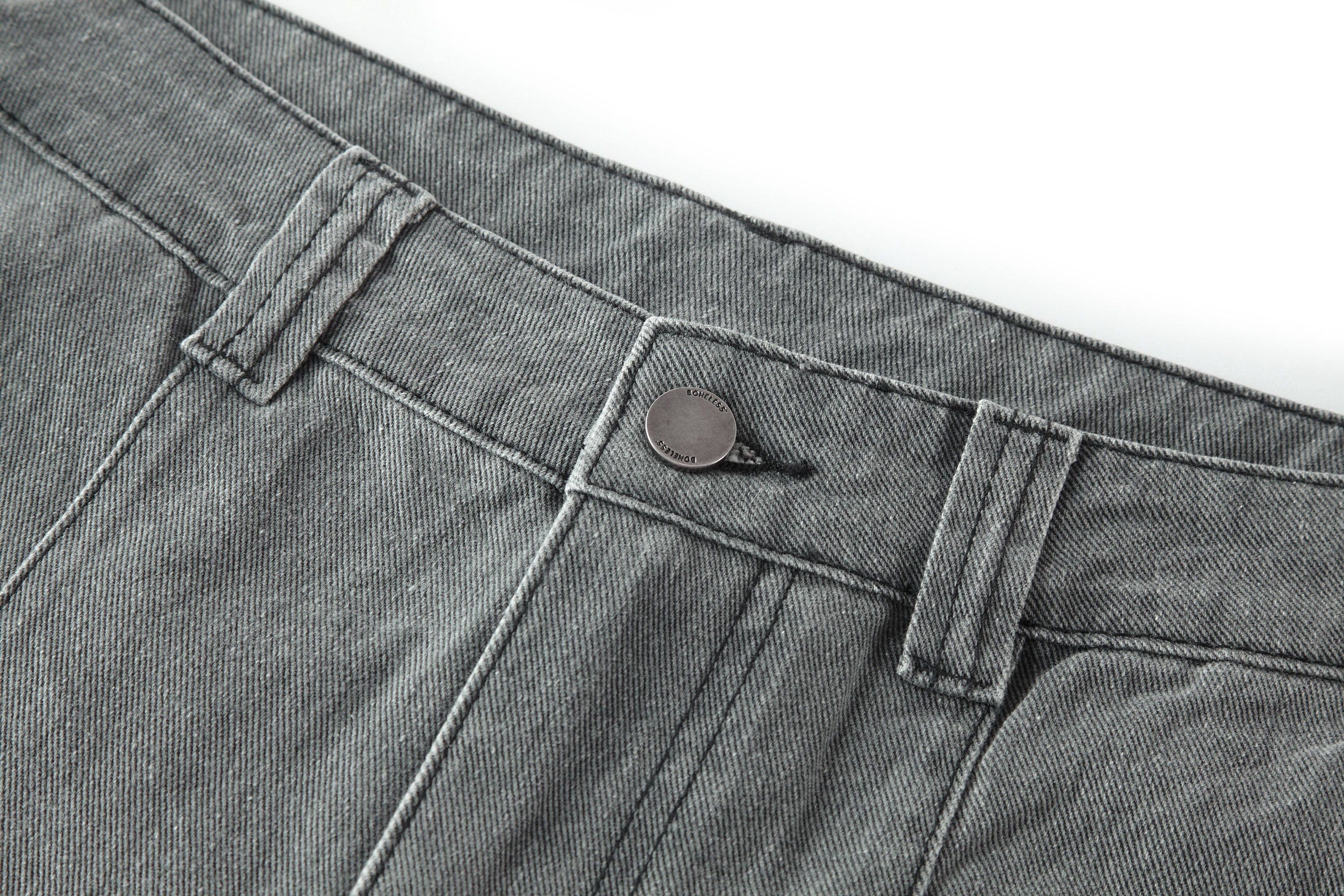 BONELESS Washed Sprinkle Pleated Knee Cargo Jeans-Jeans-S-Free Shipping Leatheretro